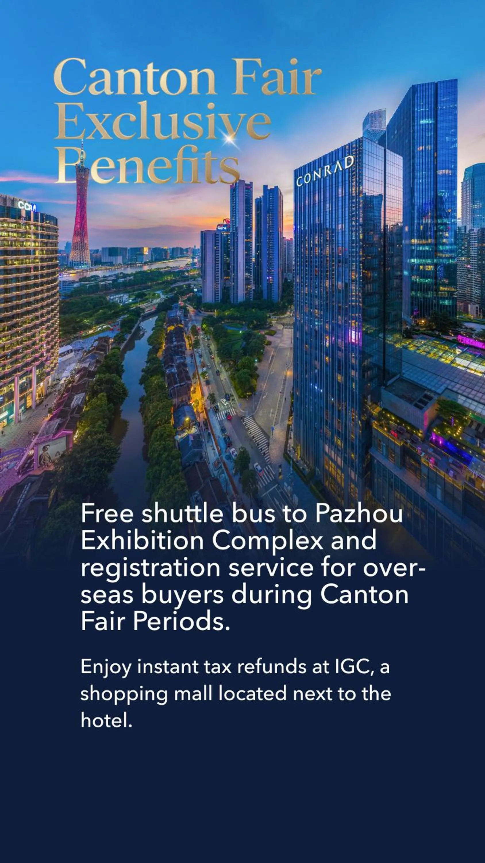 Off site in Conrad Guangzhou