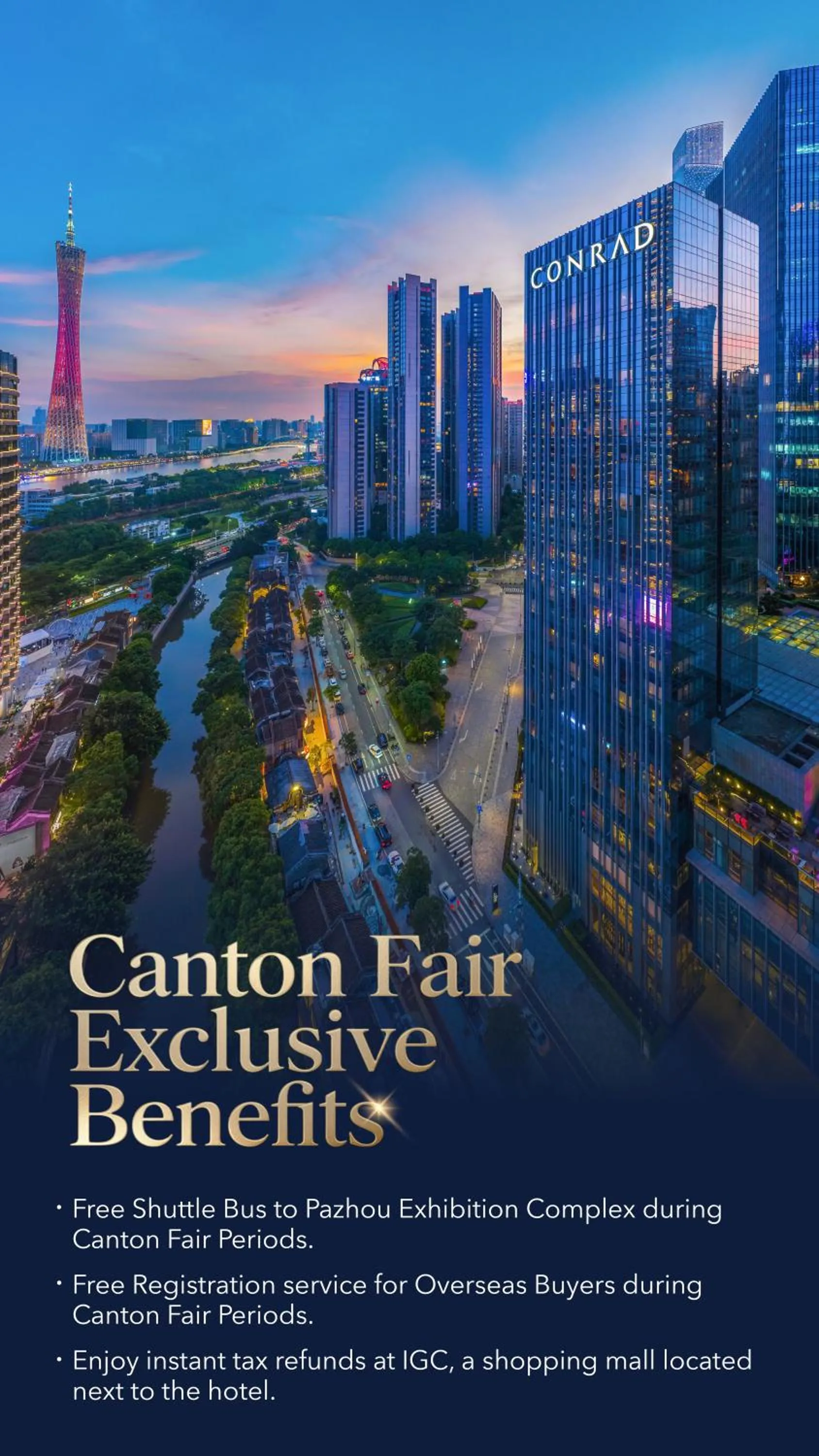 Property building in Conrad Guangzhou