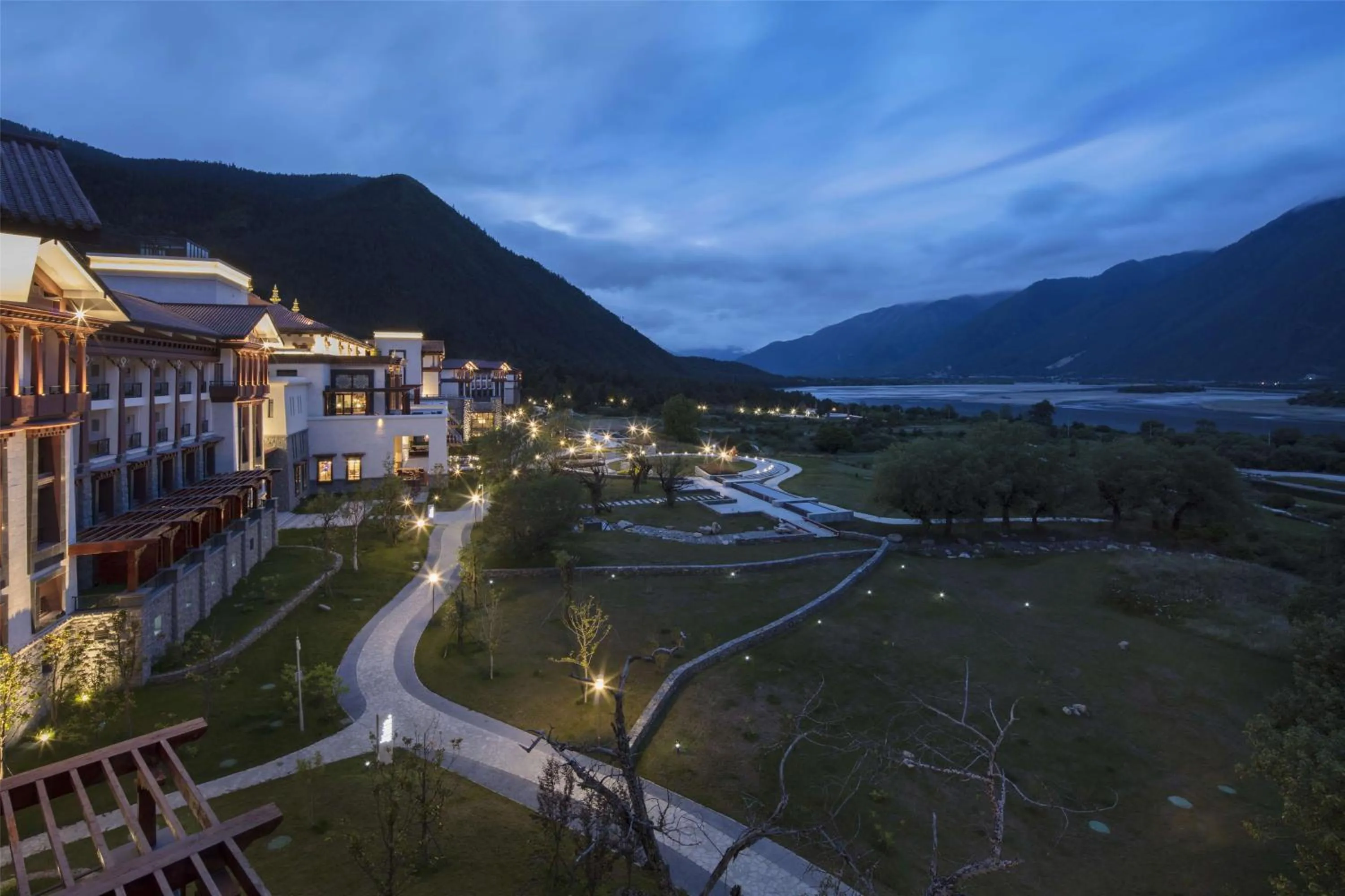 Property building in Hilton Linzhi Resort