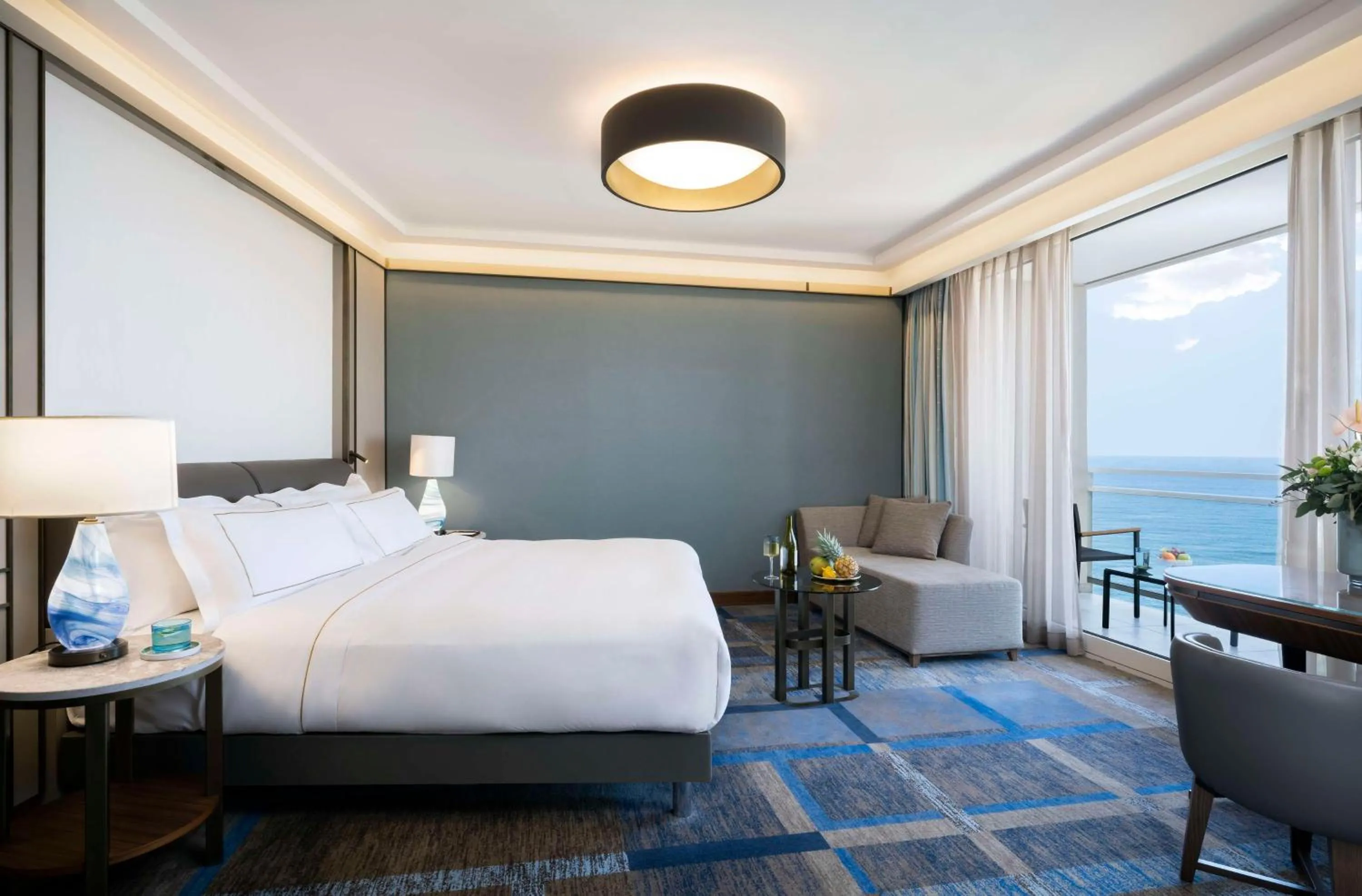 Living room, Bed in The Vista At Hilton Tel Aviv