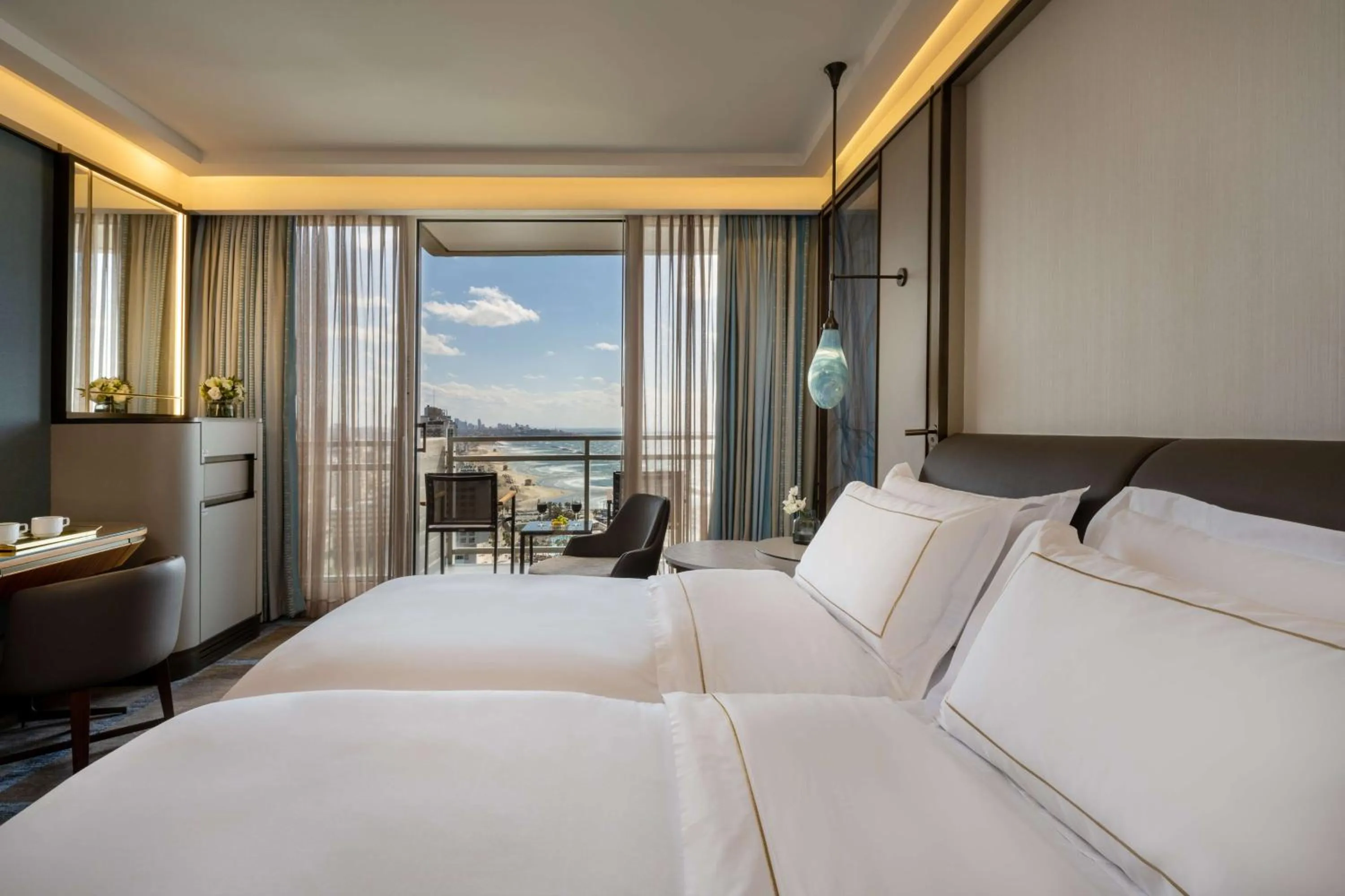 Bed in The Vista At Hilton Tel Aviv