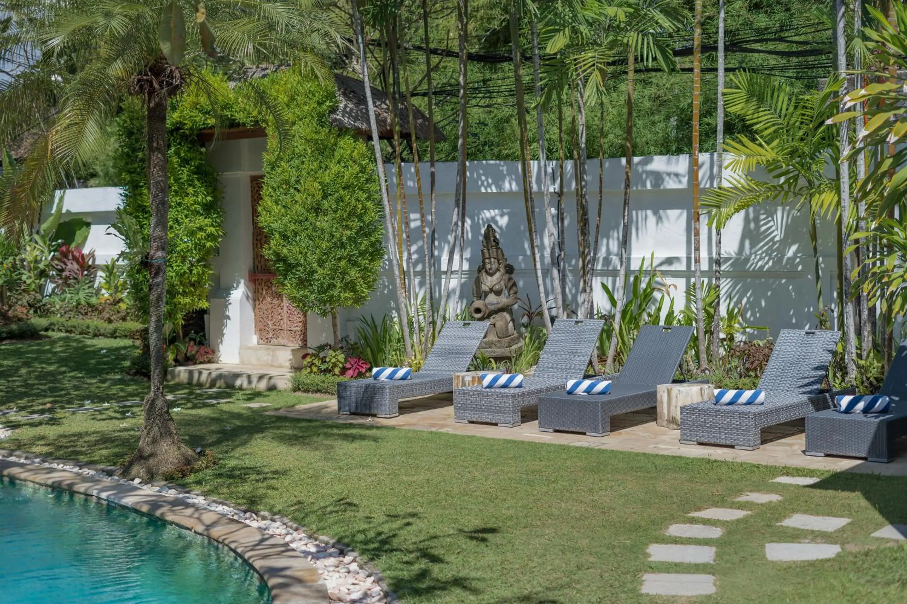 sunbed in Jasmina Estate by Villas Direct Bali