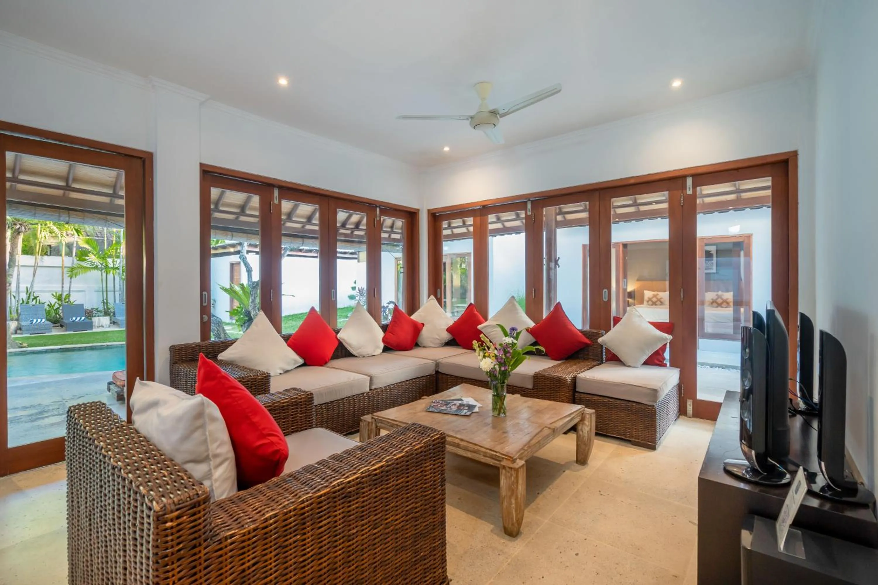 Living room in Jasmina Estate by Villas Direct Bali