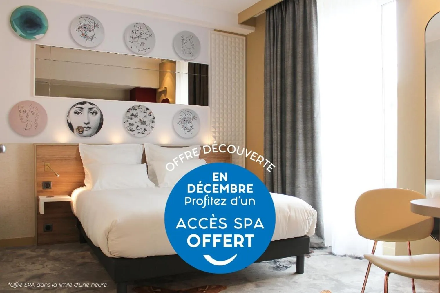 Bed in Brit Hotel Limoges Centre Gare - Hôtel & Spa