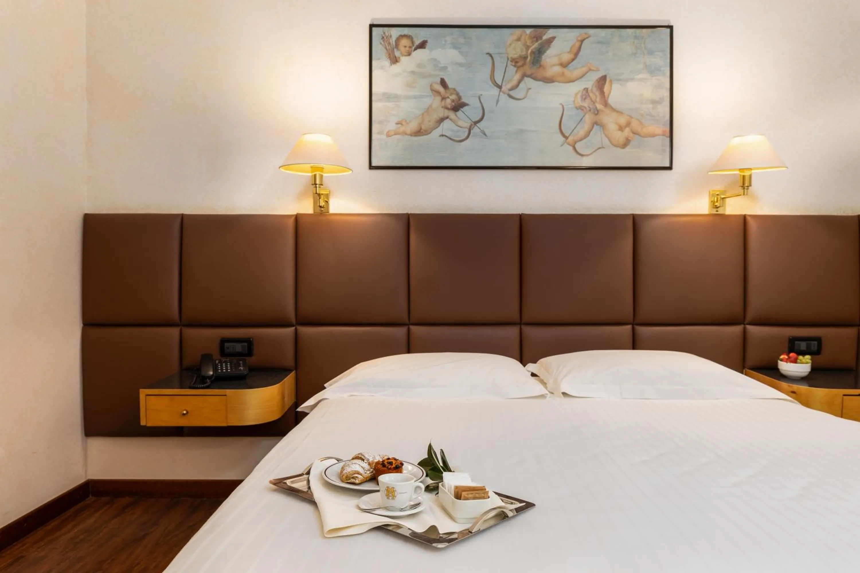 Bedroom, Bed in Hotel Minerva