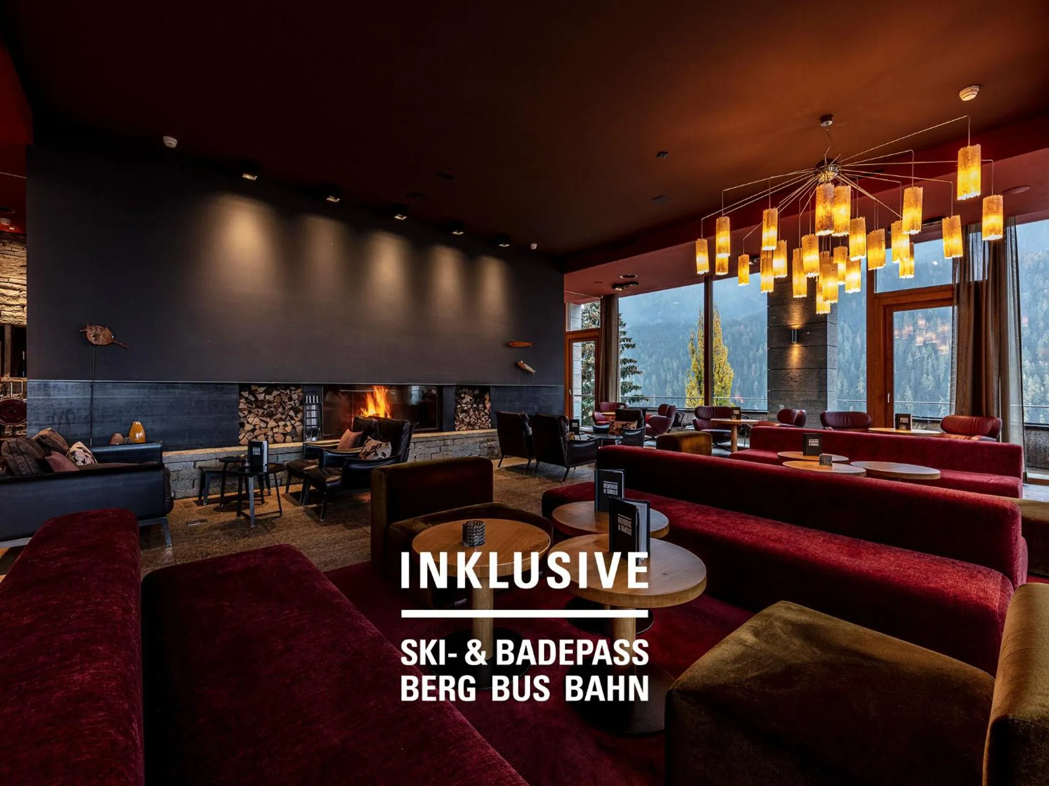 Lounge or bar in Hotel Belvedere Scuol