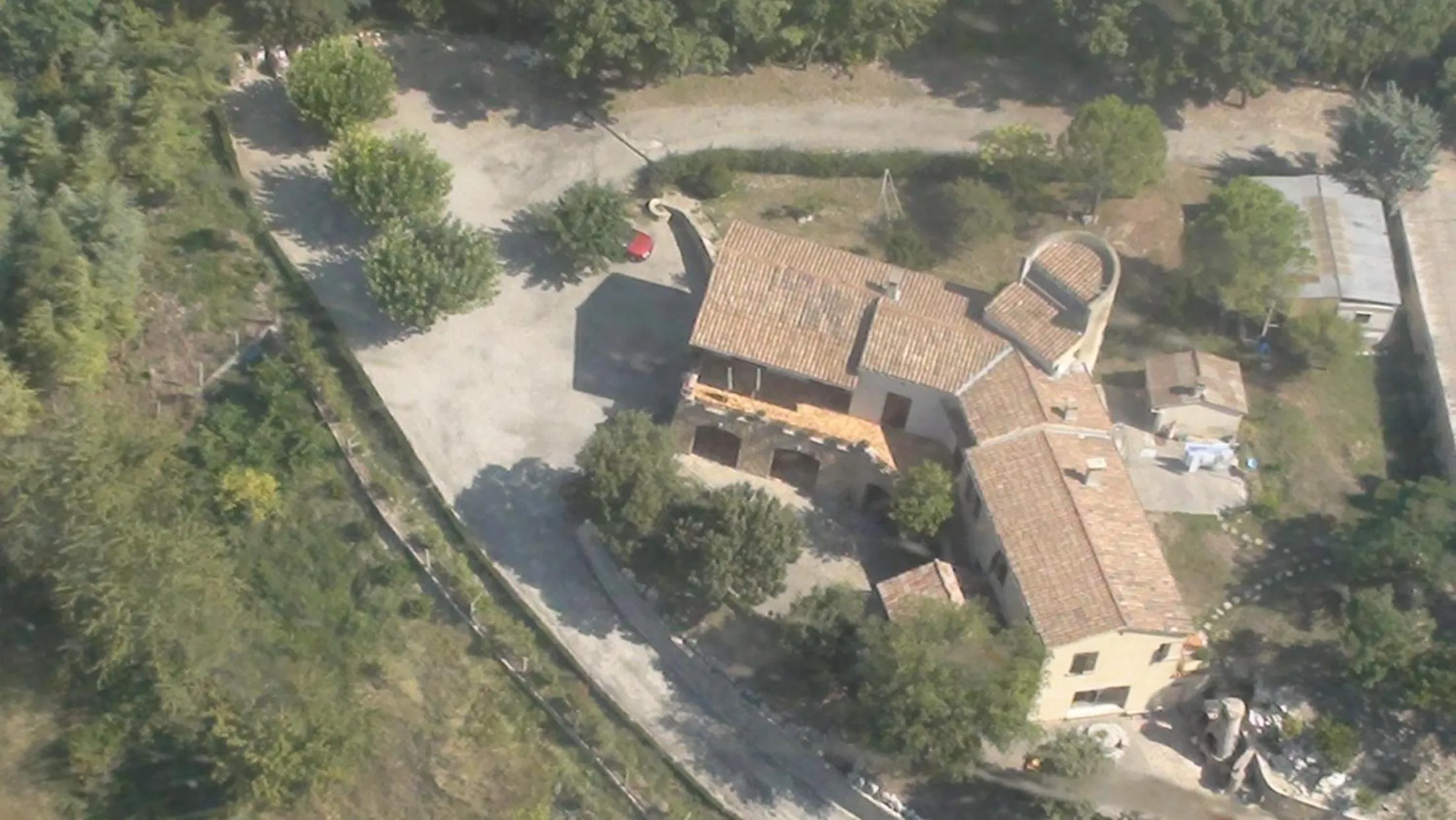 Bird's eye view in "Le Pigeonnier" chambre d'hôte