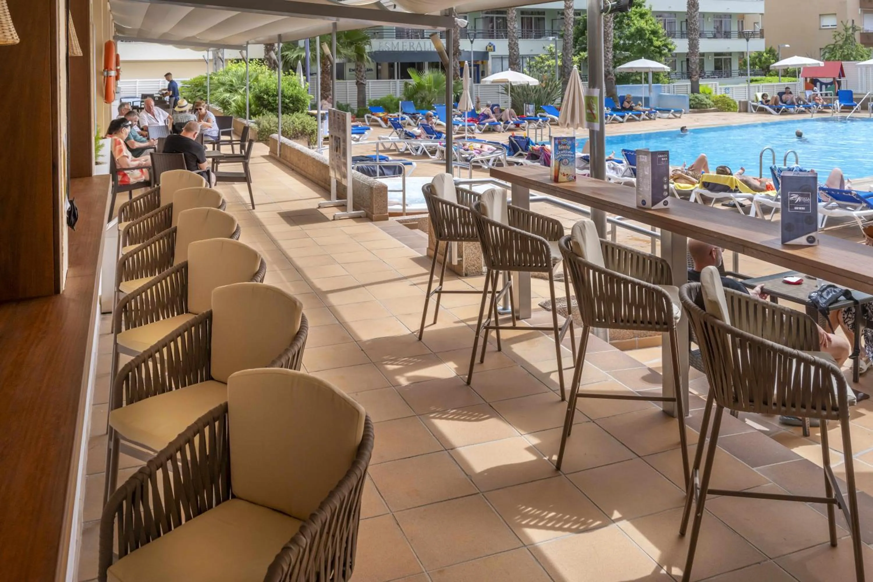 Balcony/Terrace in GHT Oasis Tossa & Spa