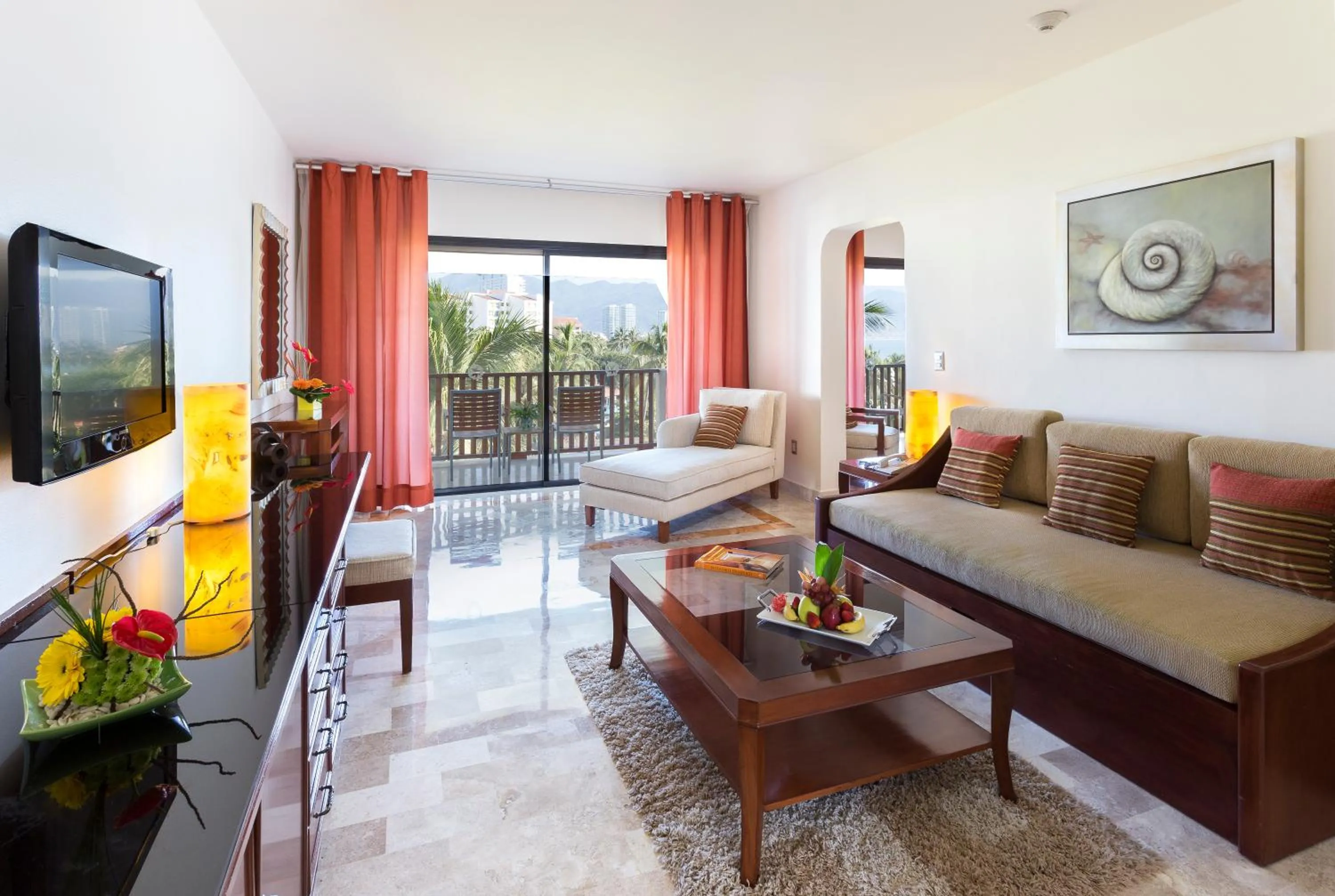 Balcony/Terrace, Bed in Meliá Puerto Vallarta – All Inclusive