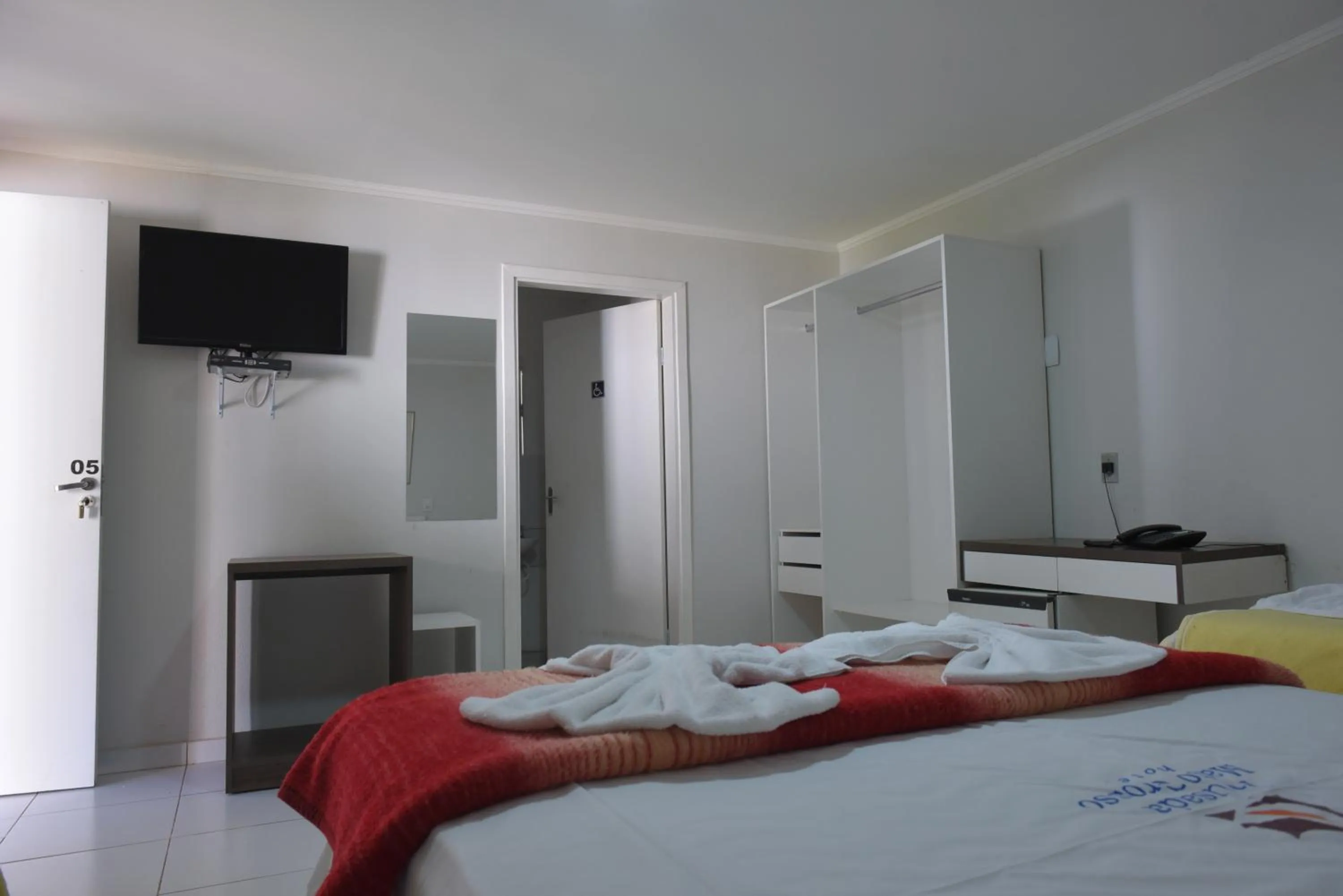 Bed in Hotel Pousada Mato Grosso