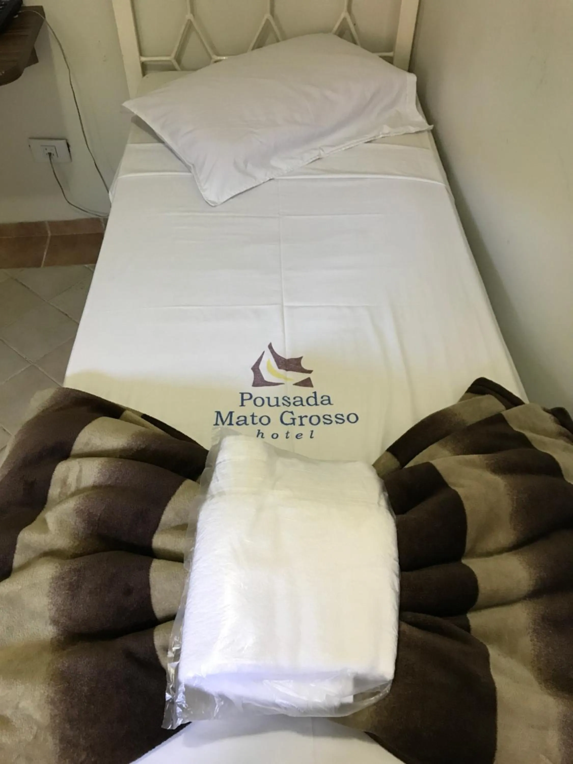 Bed in Hotel Pousada Mato Grosso