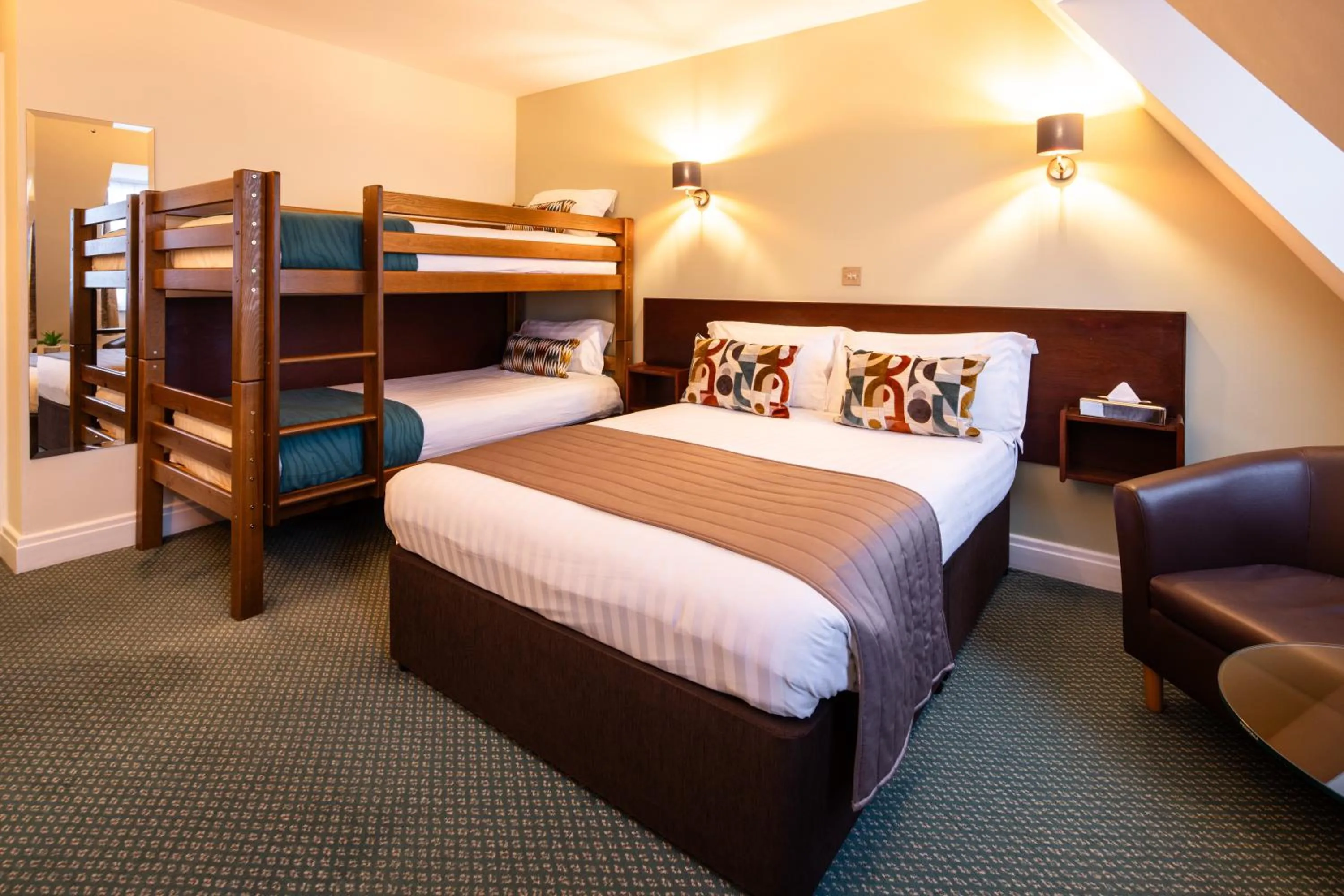 Bed in The Norfolk Lodge Hotel