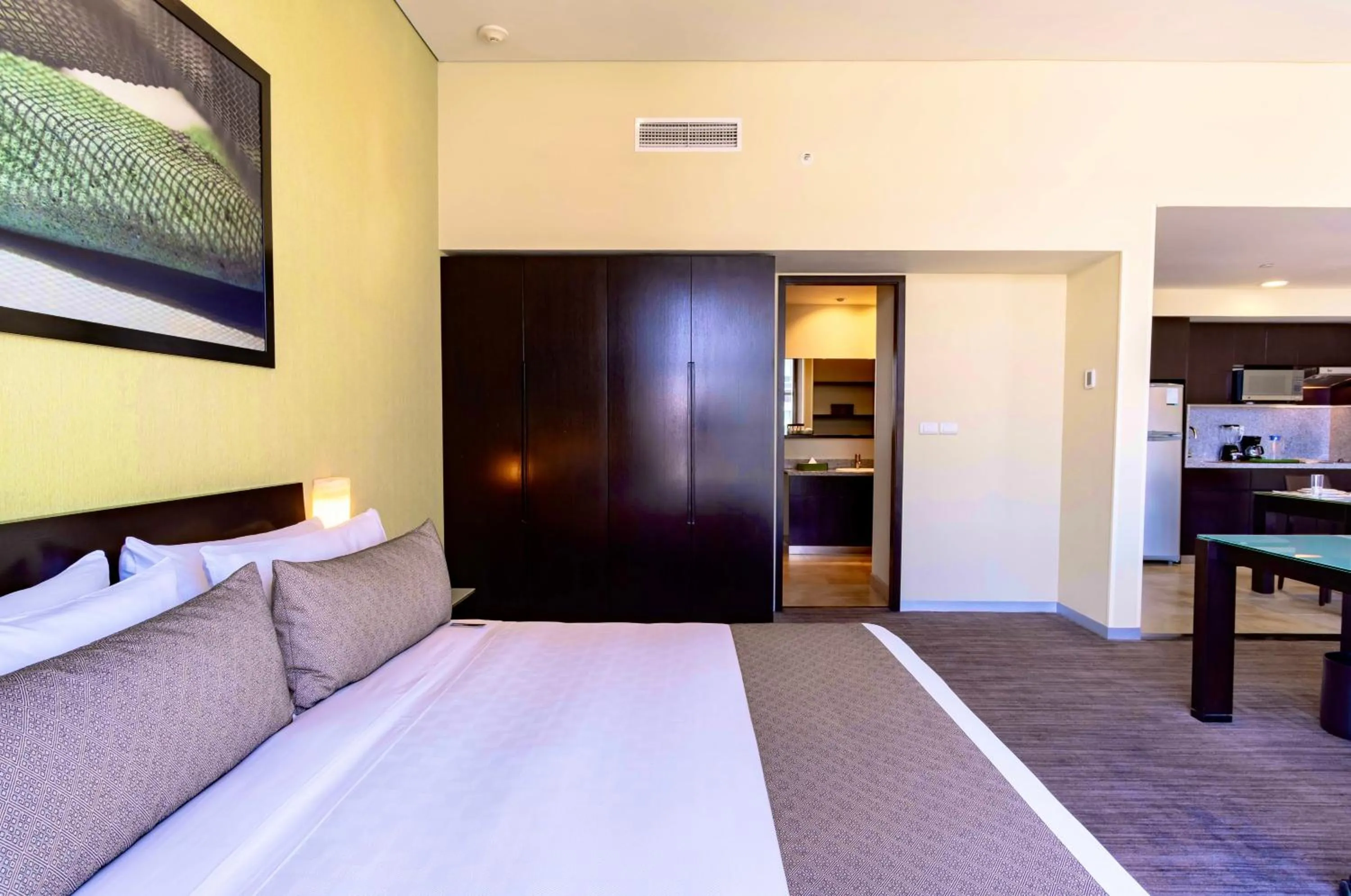 Bed in Stadia Suites Mexico City Santa Fe