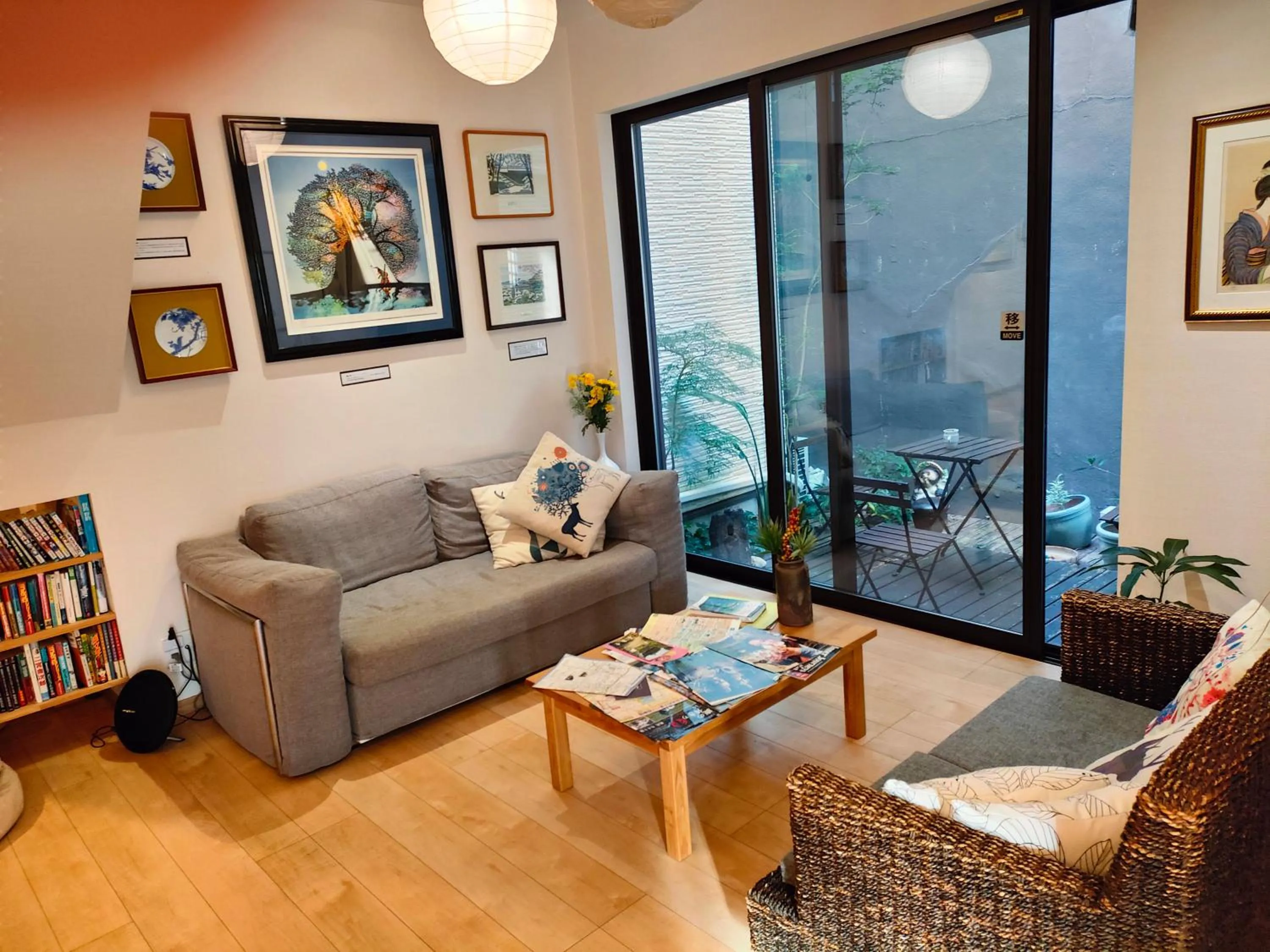 Seating Area in Nara Deer Hostel - Foreigners Only