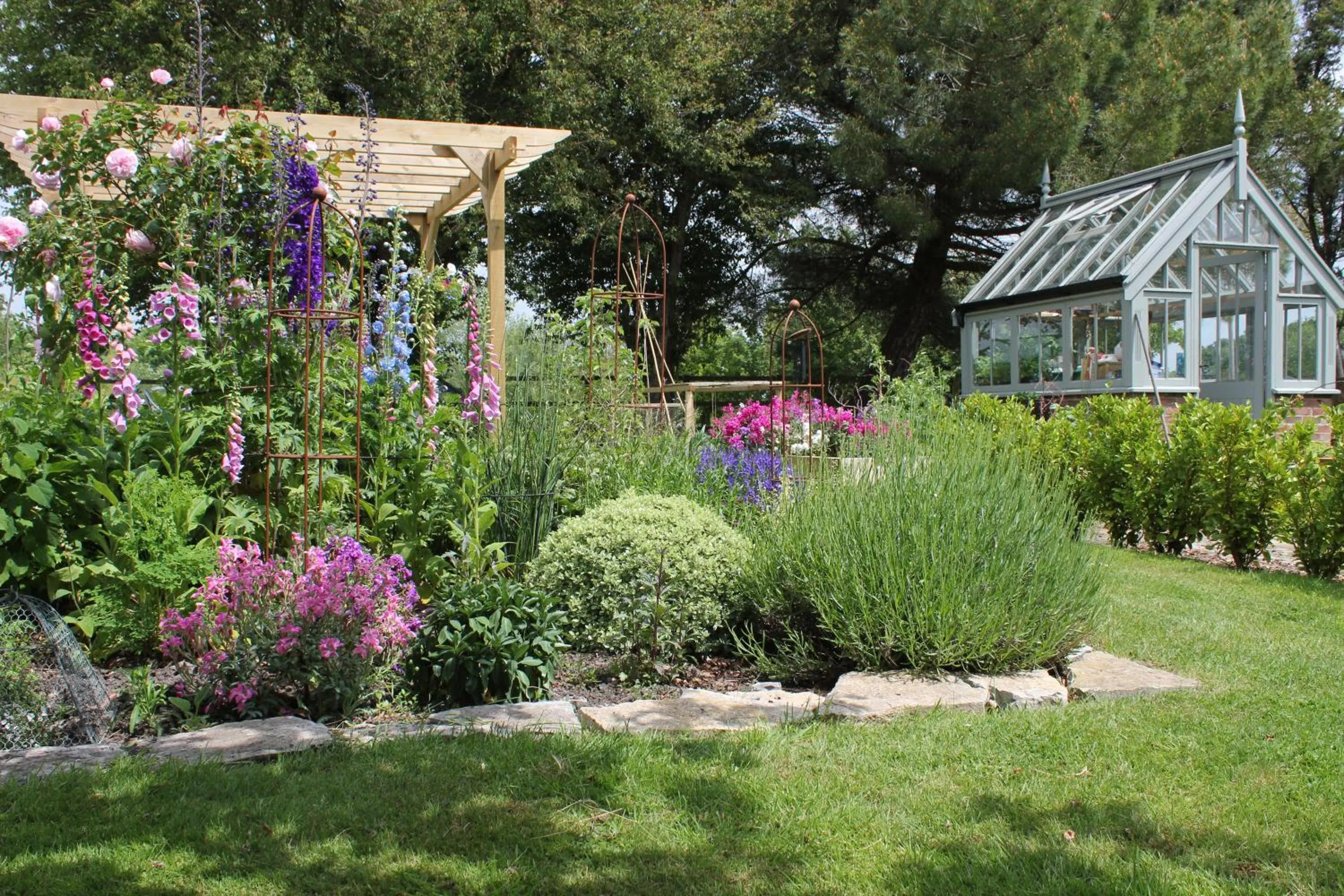 Garden in West Knole House Somerset