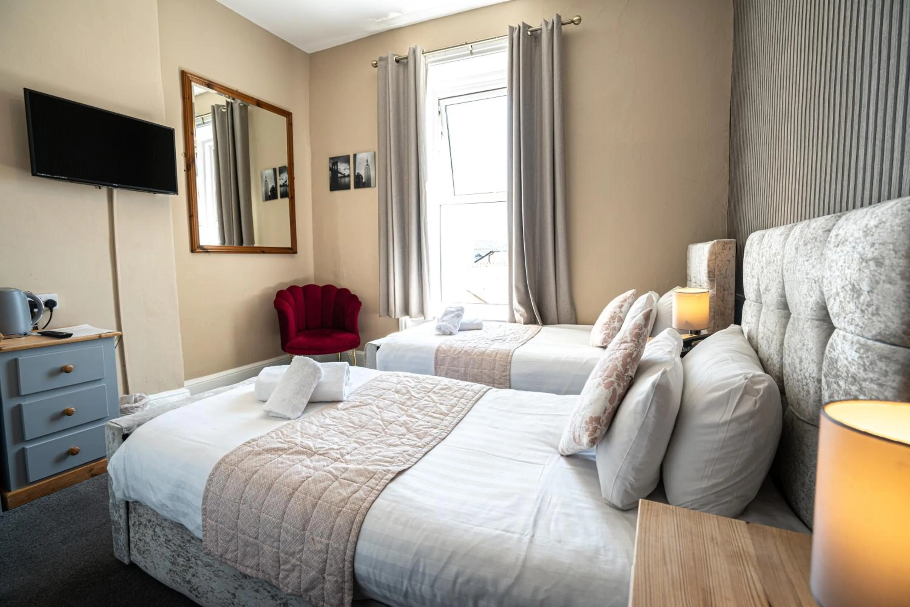 Bed in The Central Hotel