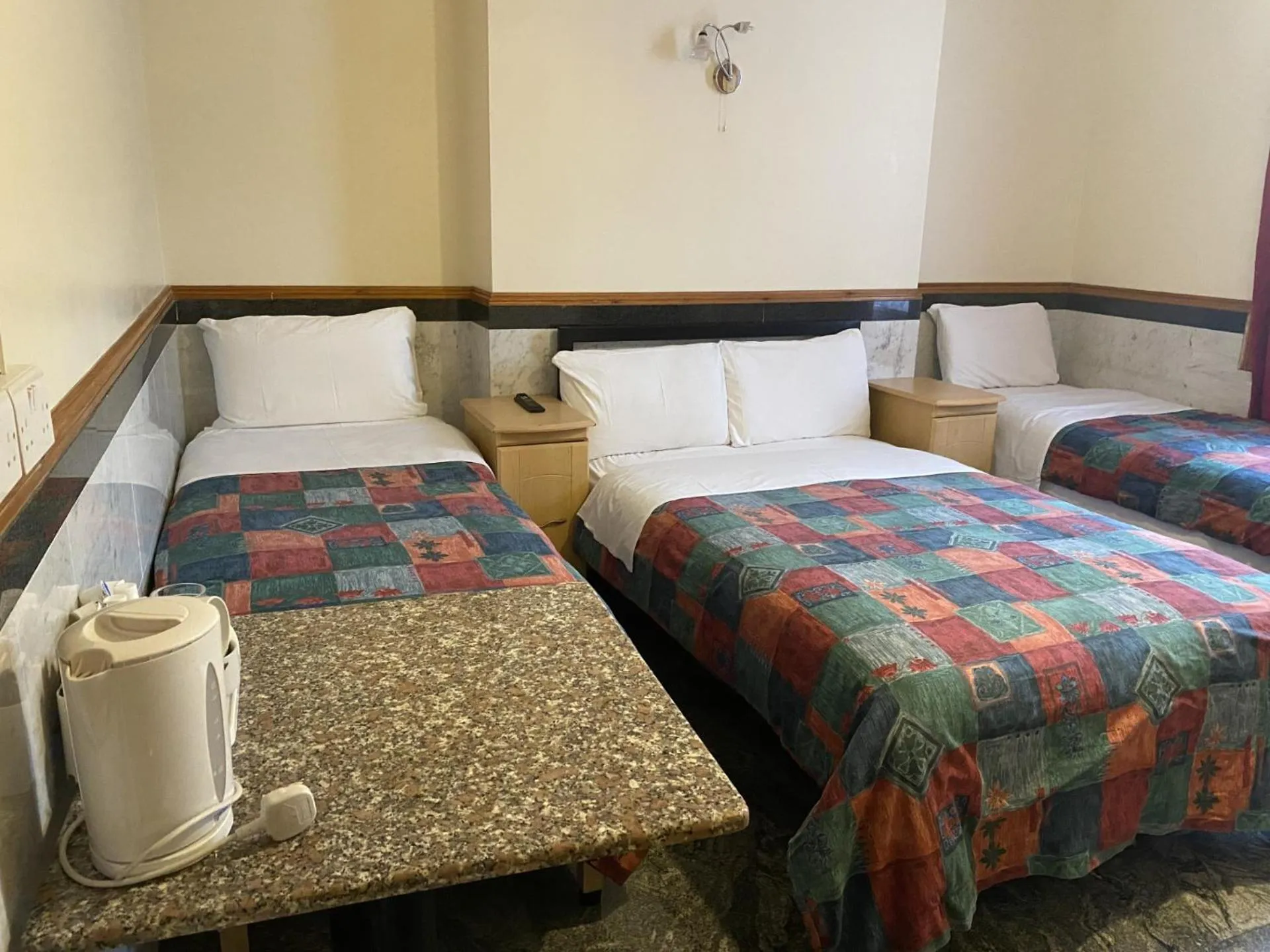 Bed in European Hotel