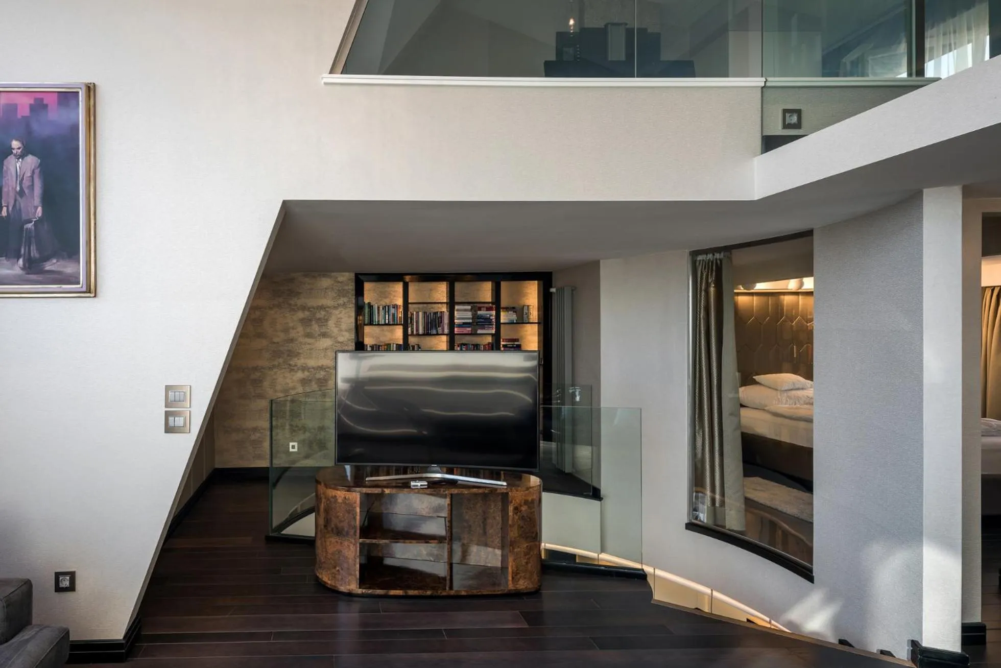 Bed in Castle Apartments Budapest