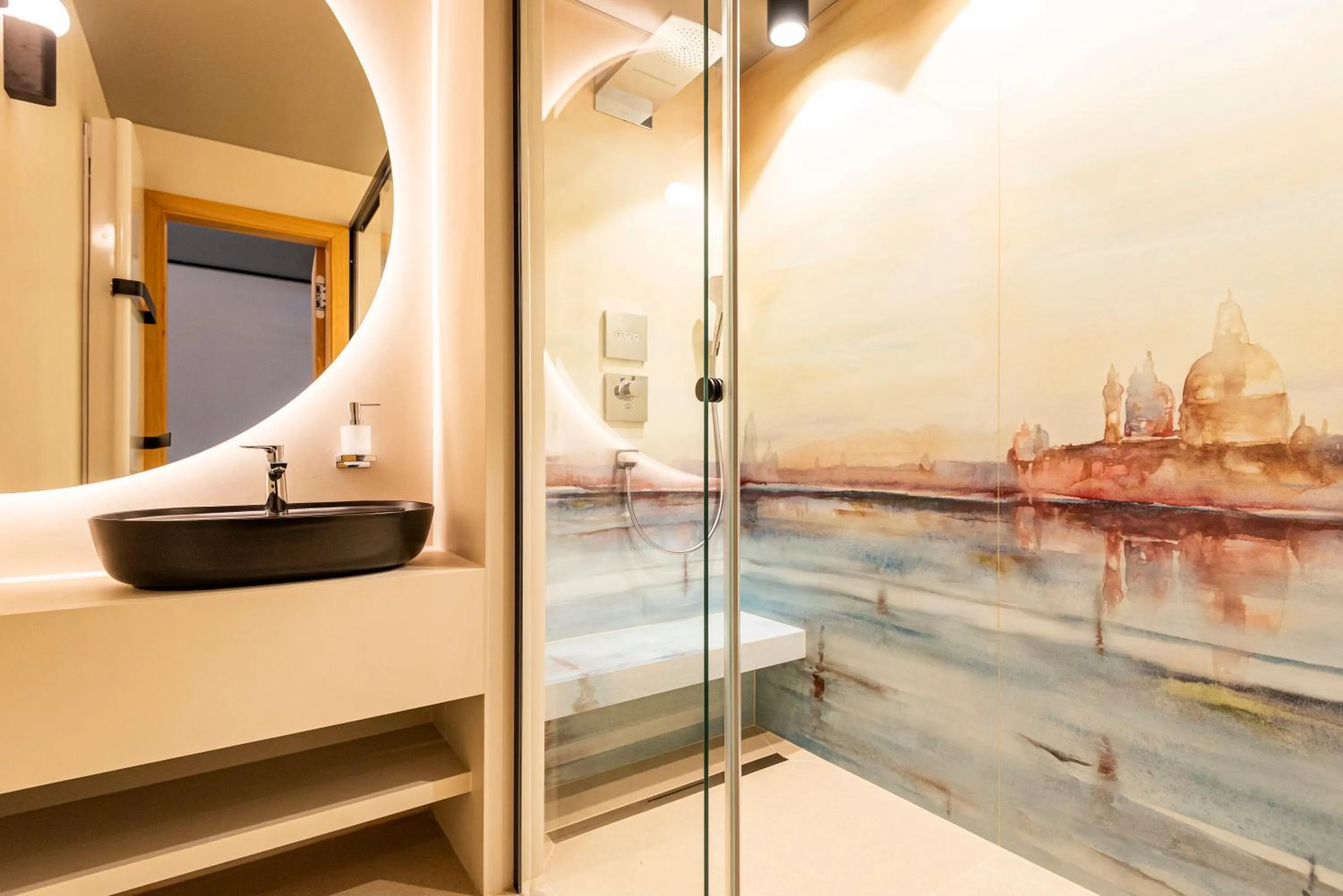 Shower in Castle Apartments Budapest