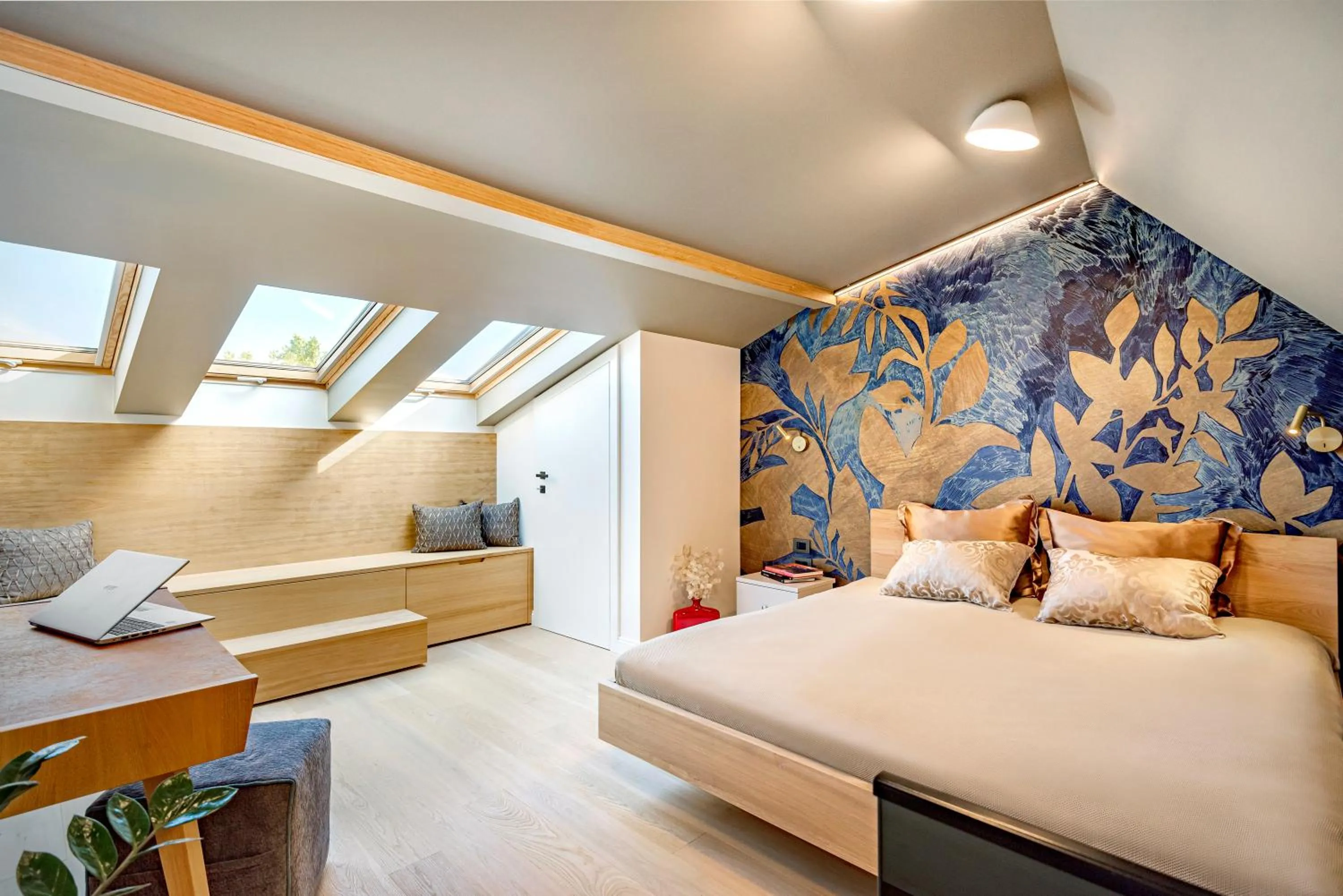 Bed in Castle Apartments Budapest