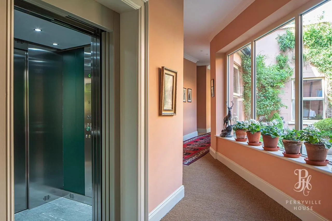 Garden view in Perryville House