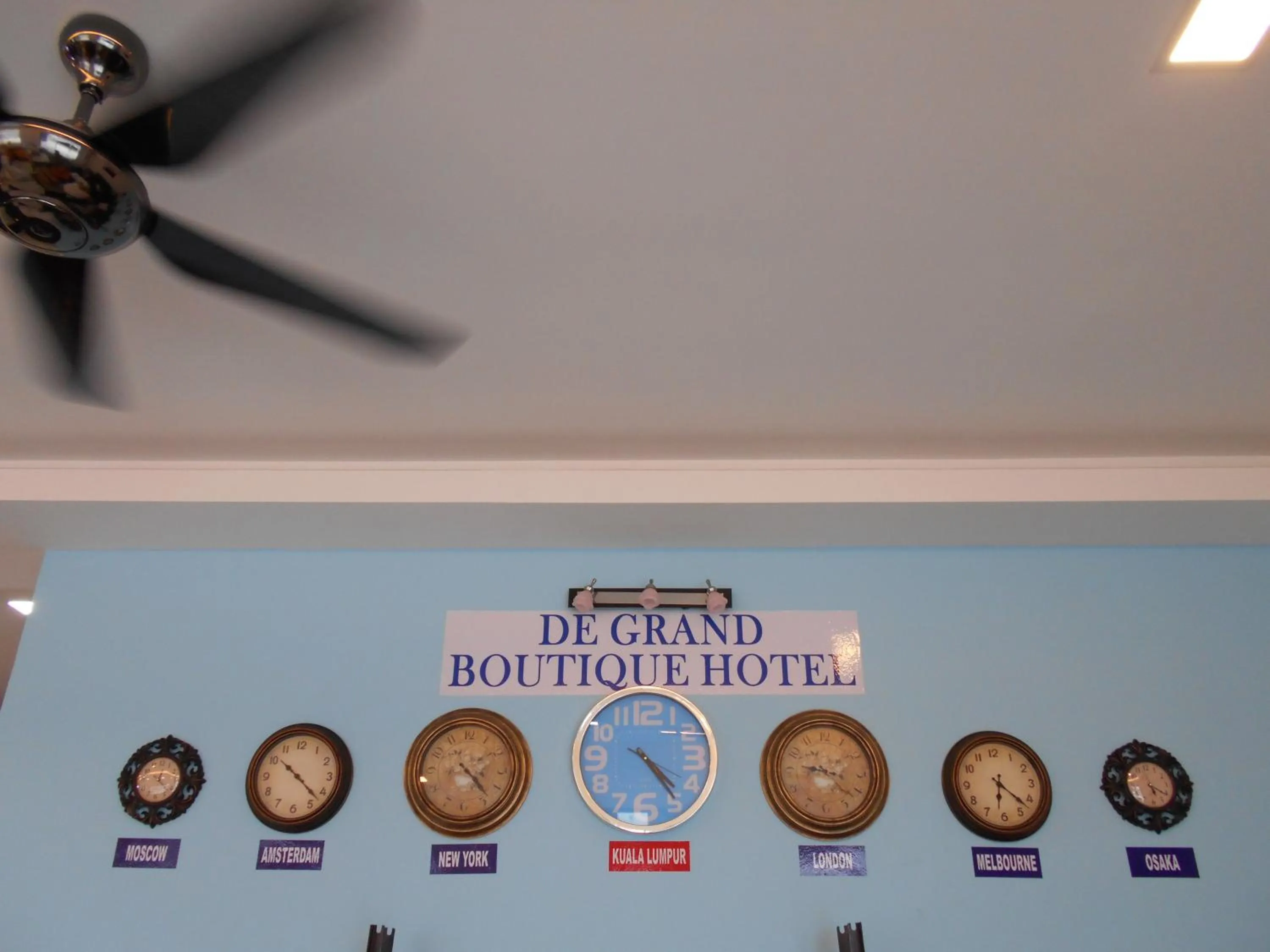 Decorative detail in De Grand Boutique Hotel