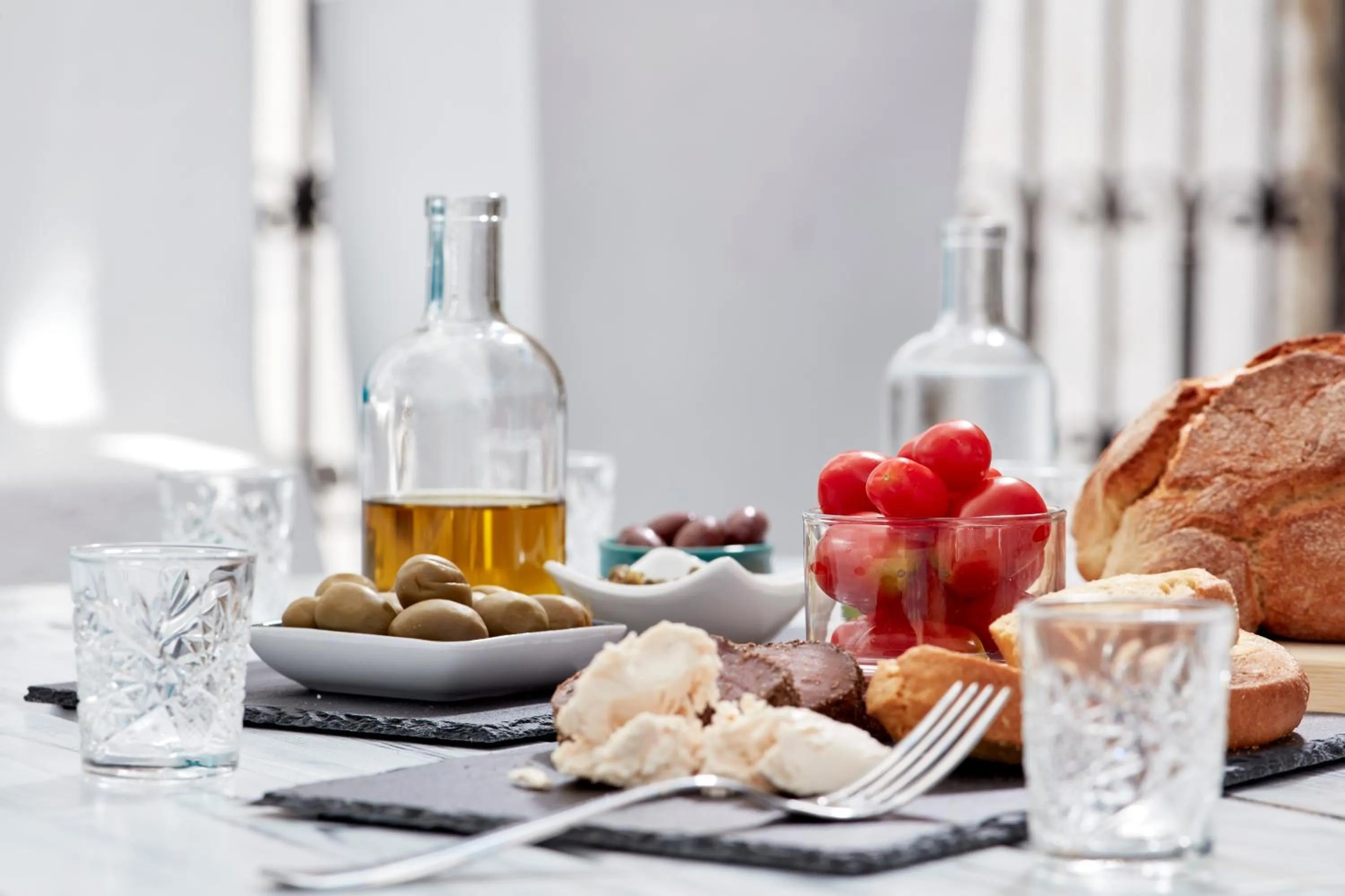 Food close-up in Mykonos Town Suites