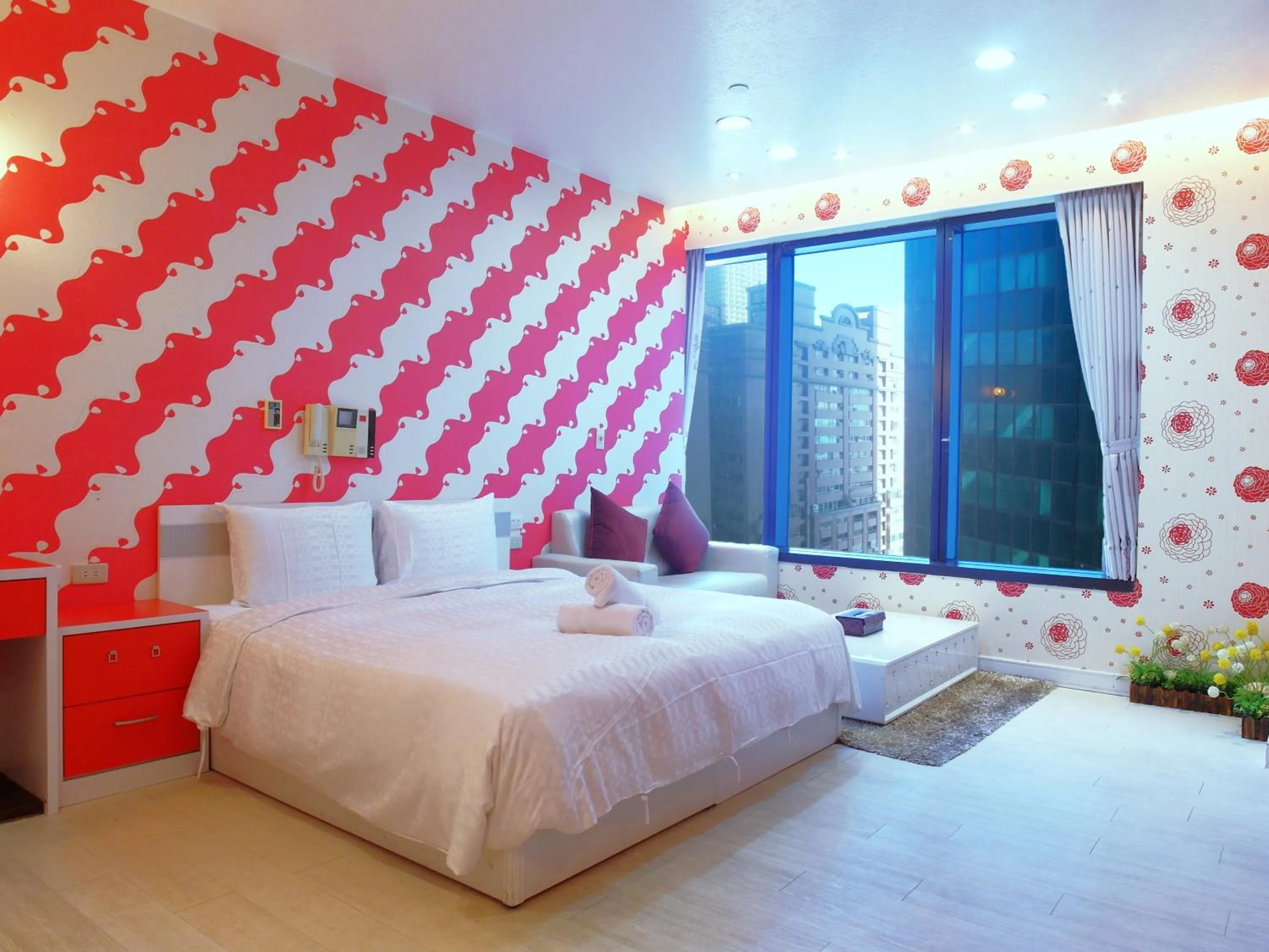 Bed in Neo Sky Hotel