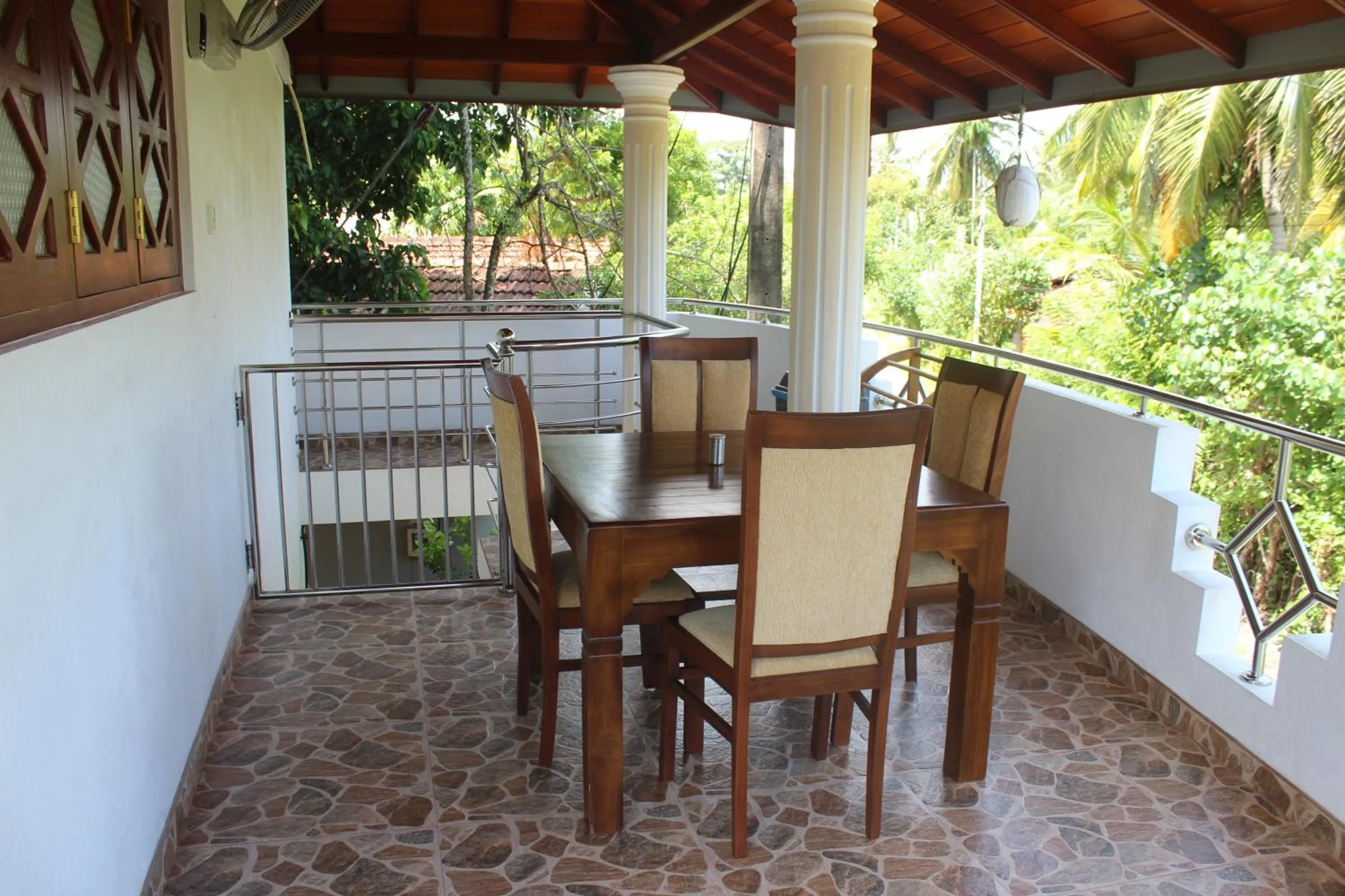 Balcony/Terrace in White Elephant Villa & Restaurant