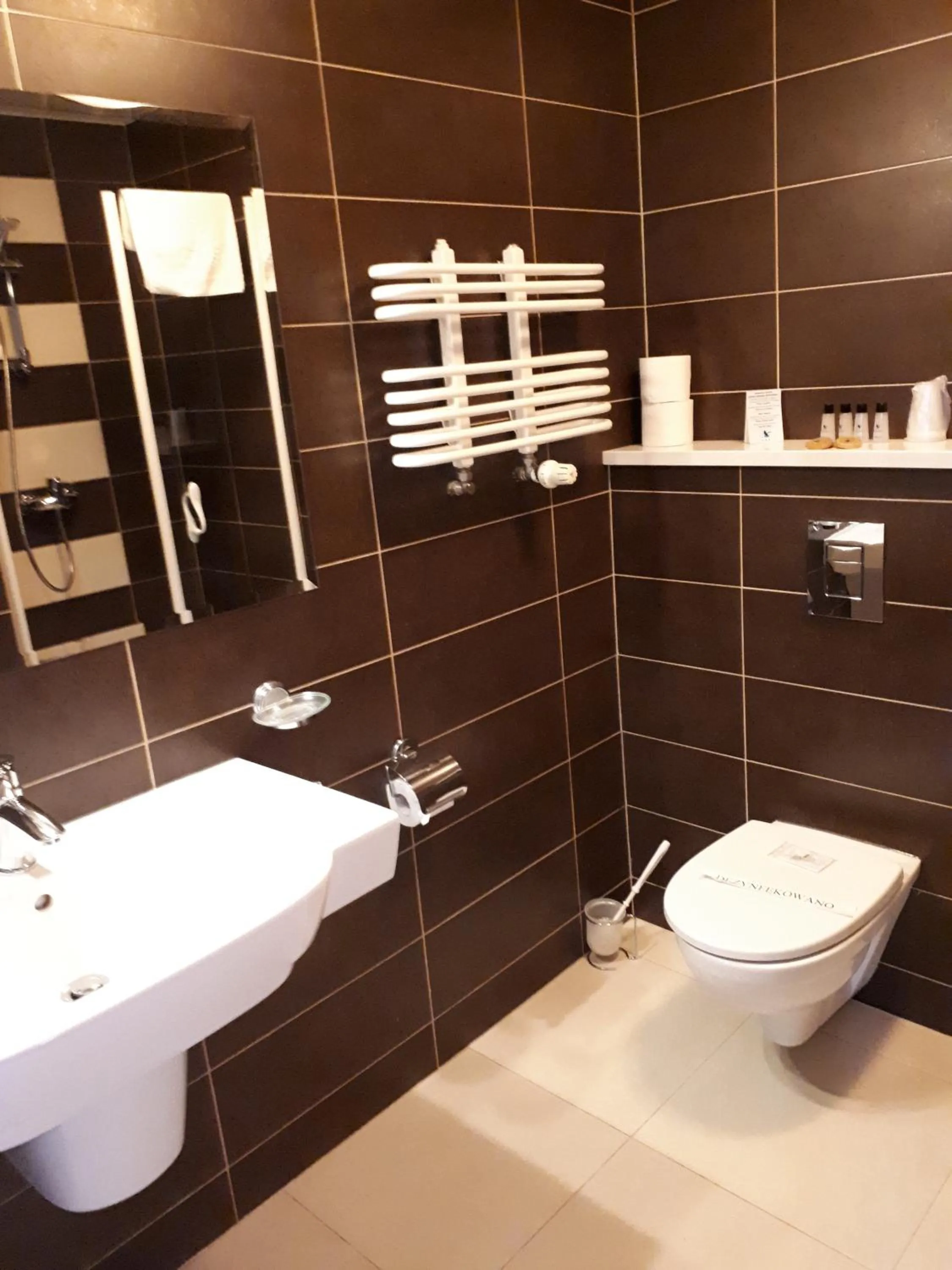 Bathroom in Hotel Jaskółka
