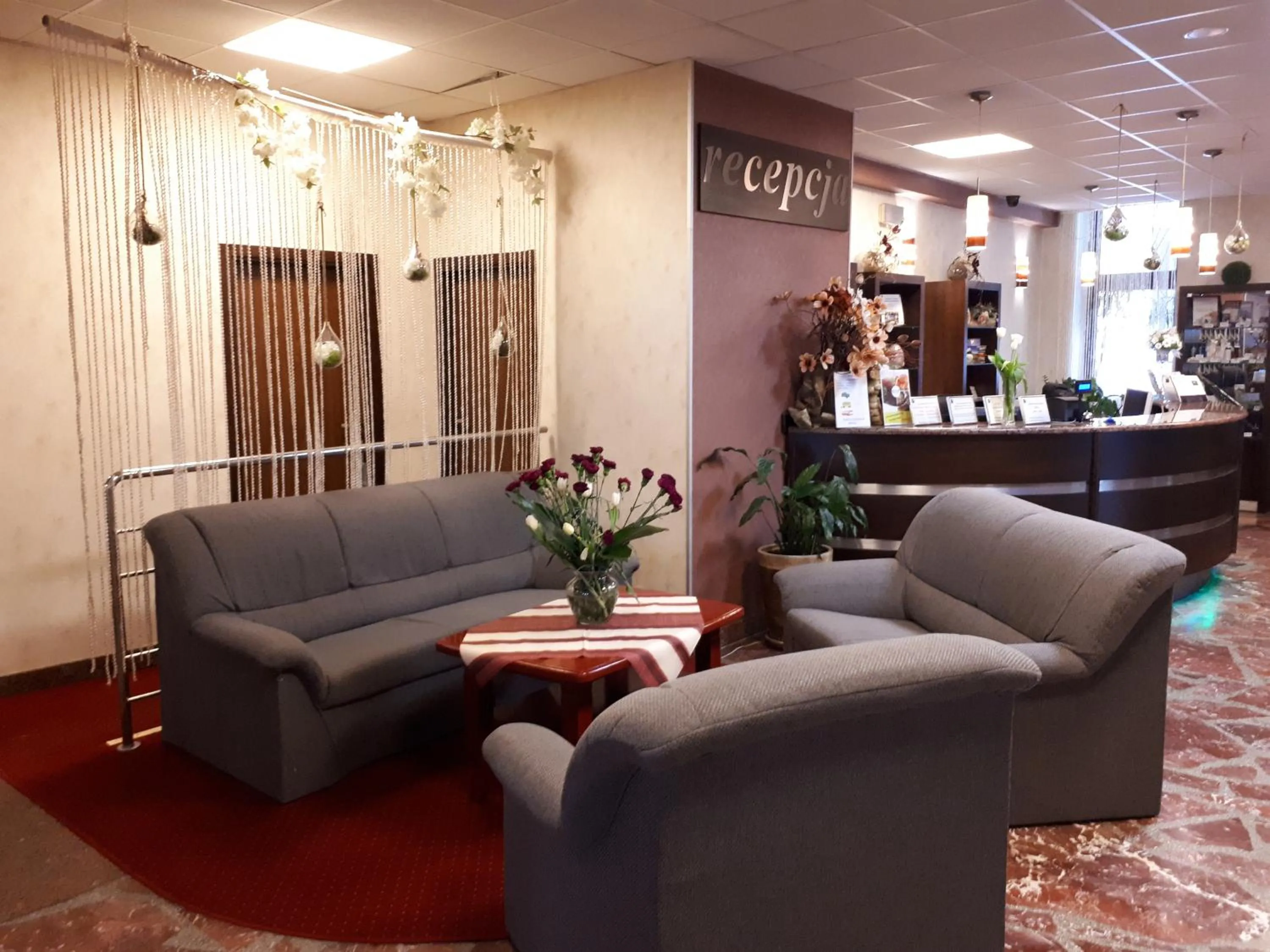 Lobby or reception in Hotel Jaskółka