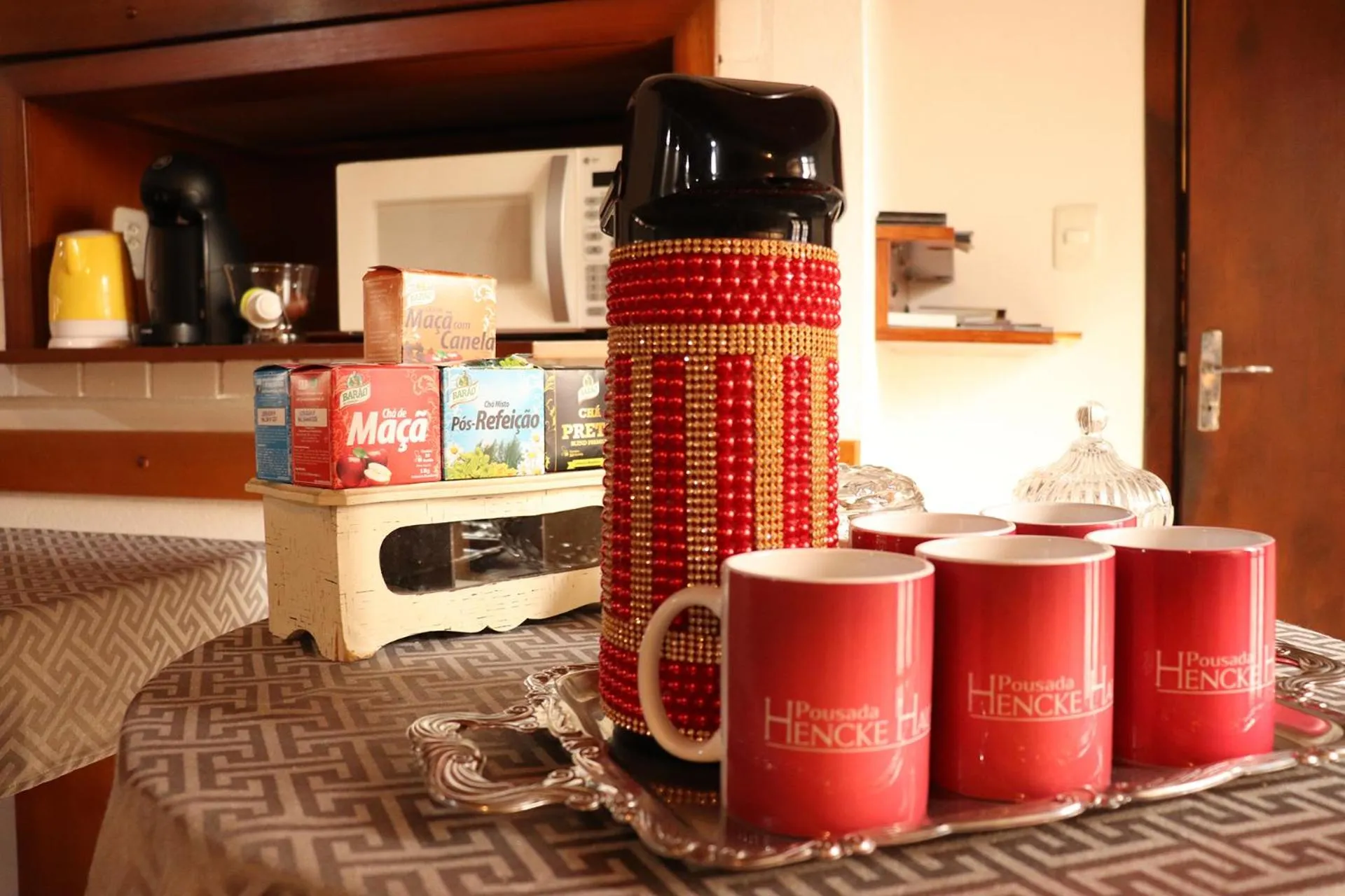 Communal kitchen in Pousada Hencke Haus