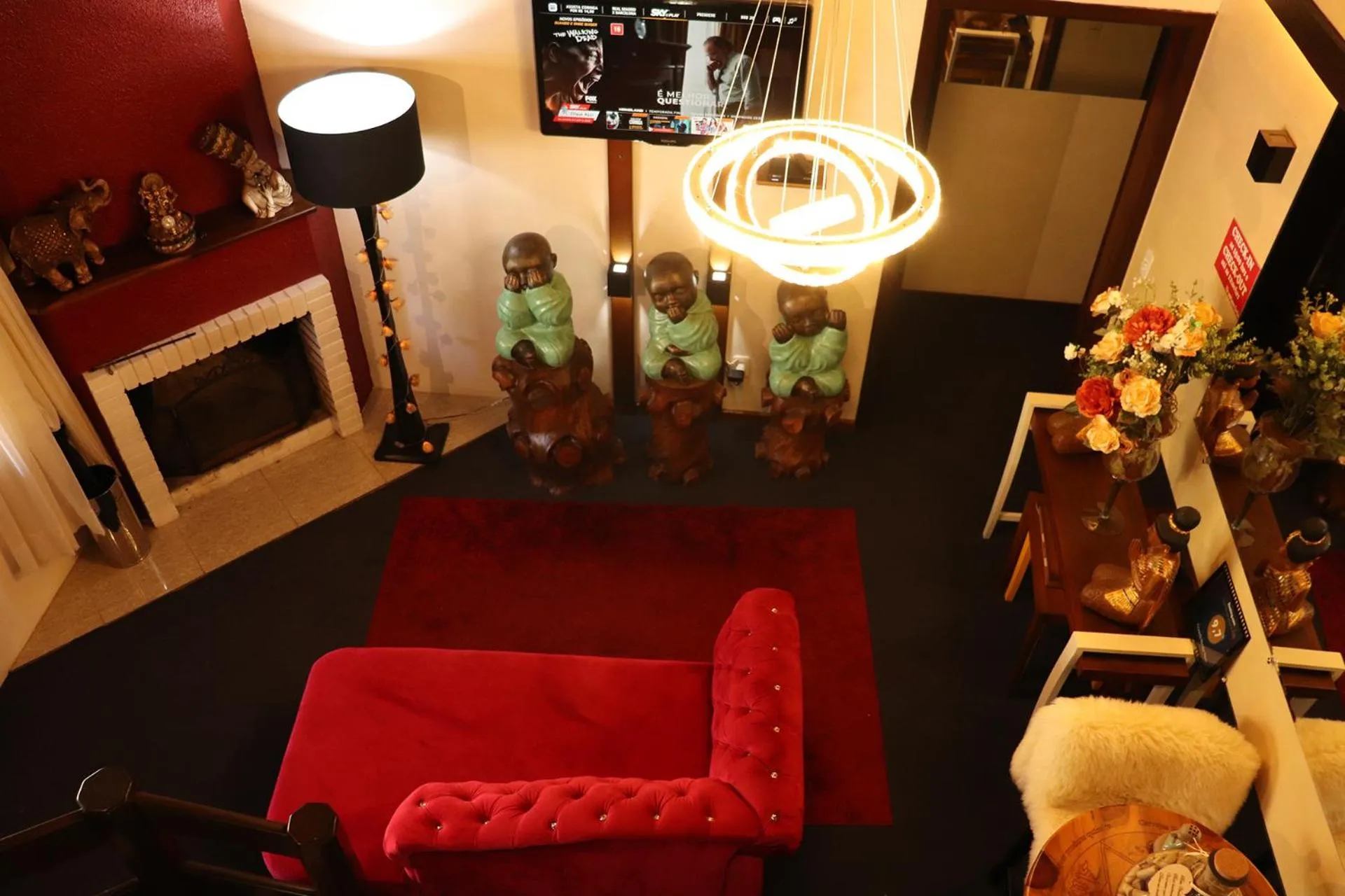 Communal lounge/ TV room in Pousada Hencke Haus