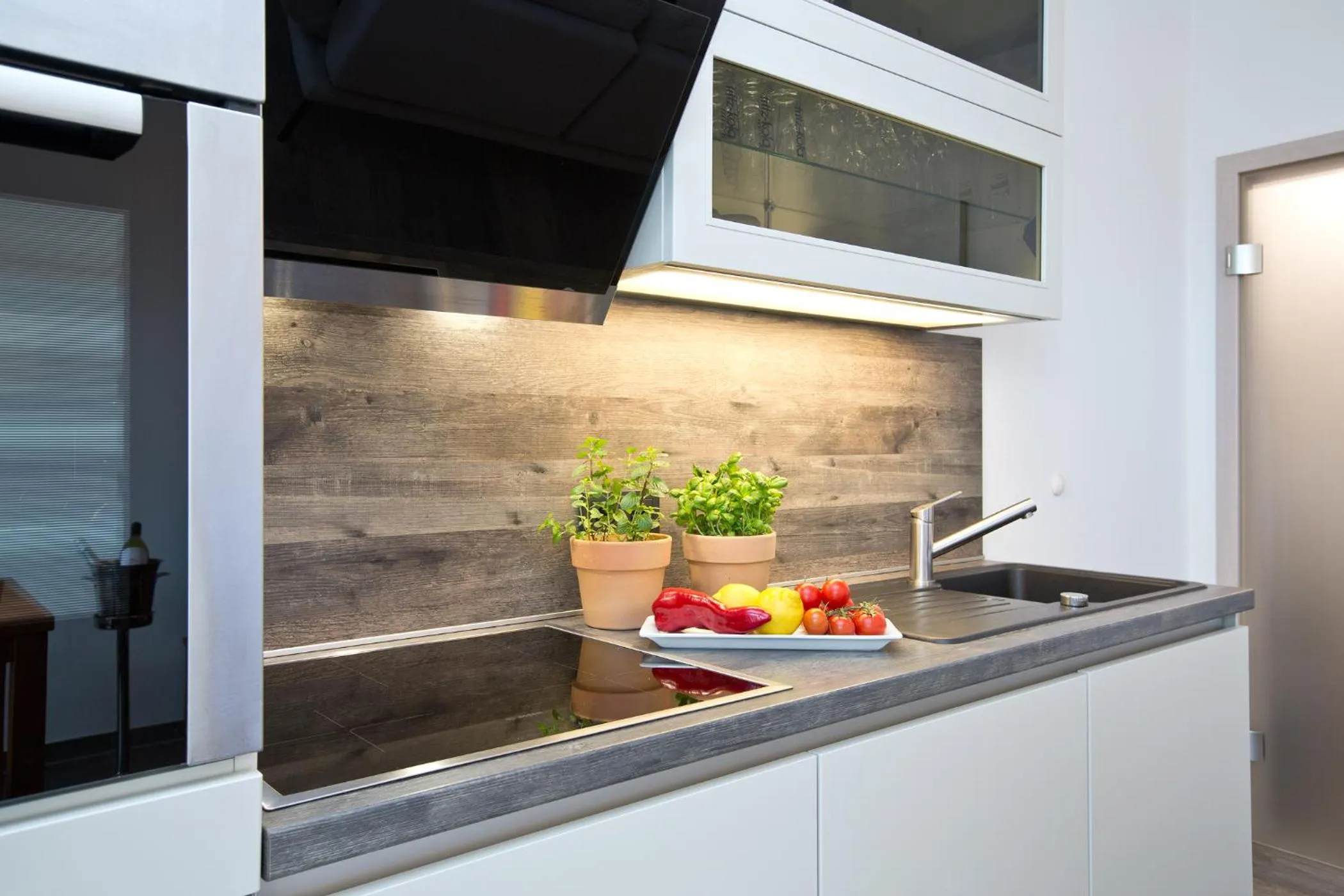 Kitchen or kitchenette in Kells Appartements