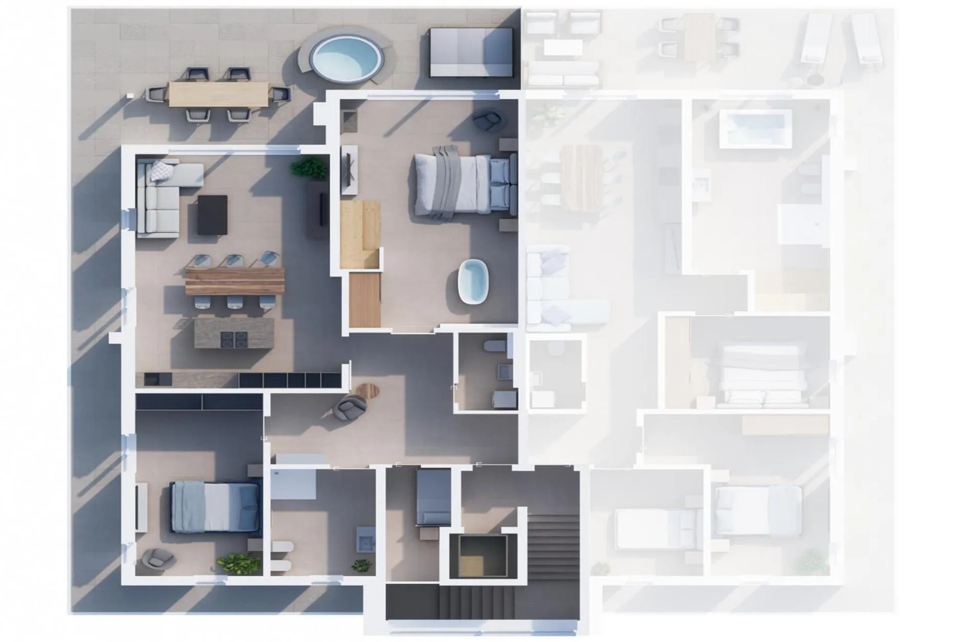 Floor plan in Kells Appartements