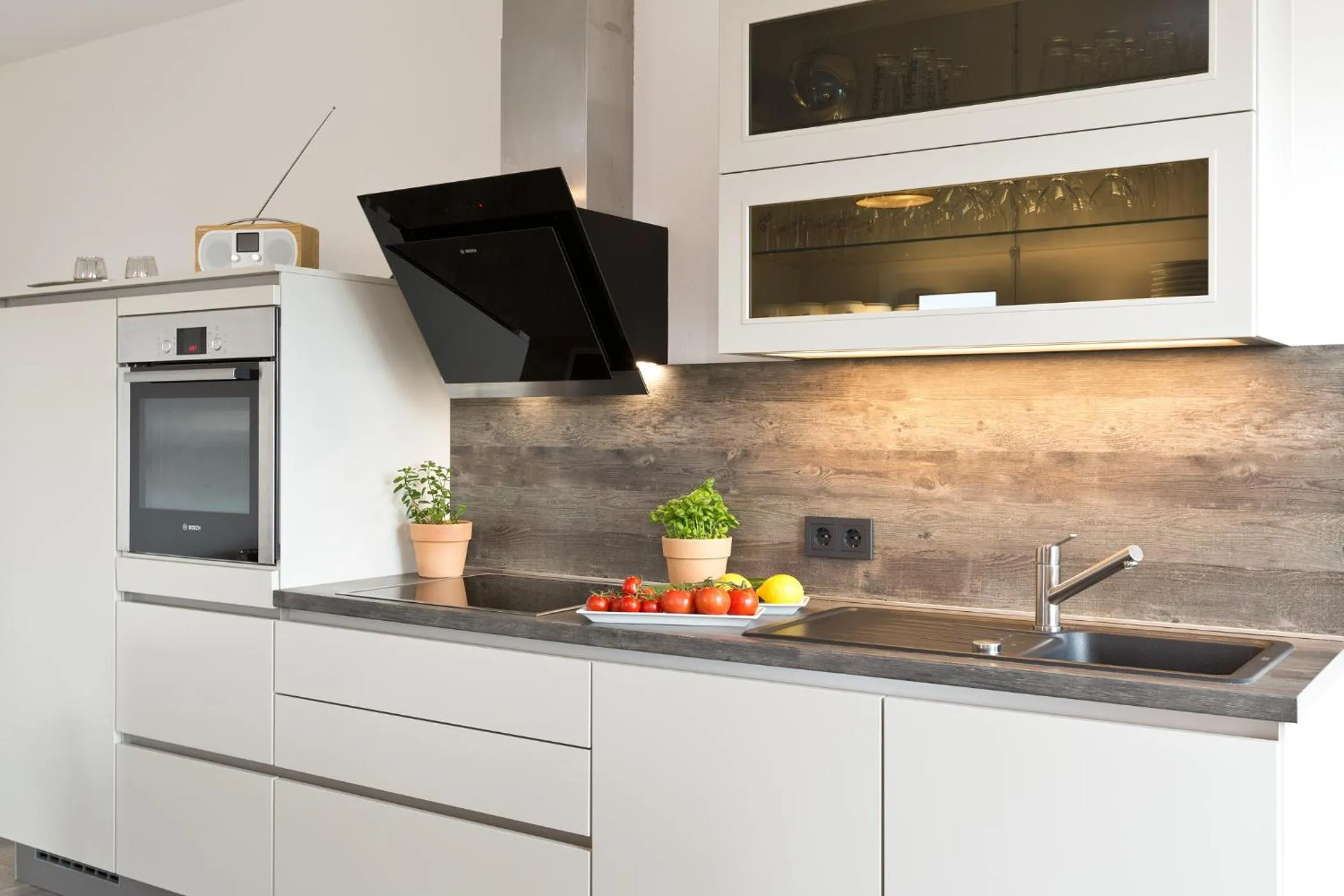 Kitchen or kitchenette in Kells Appartements