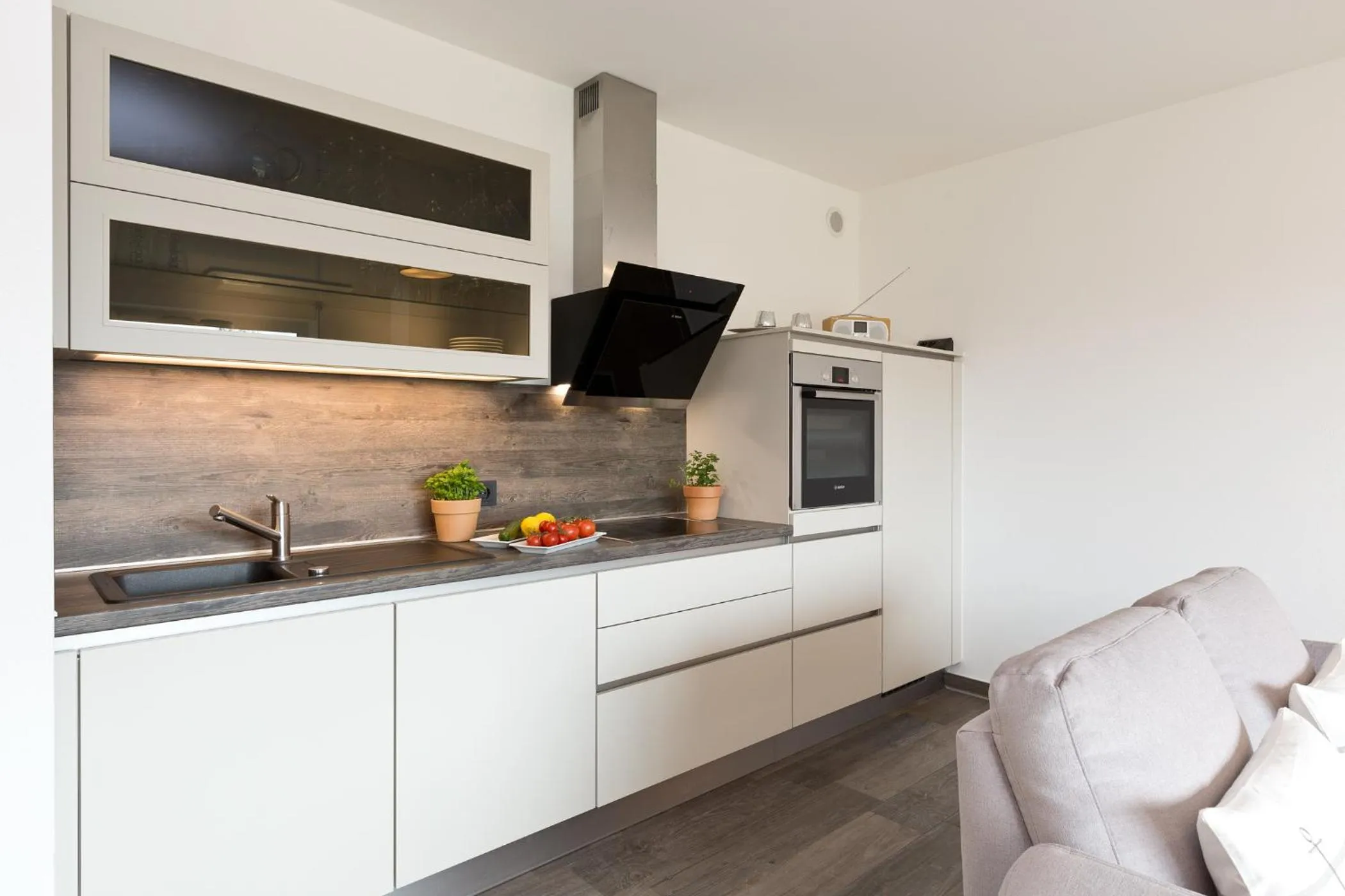 Kitchen or kitchenette in Kells Appartements