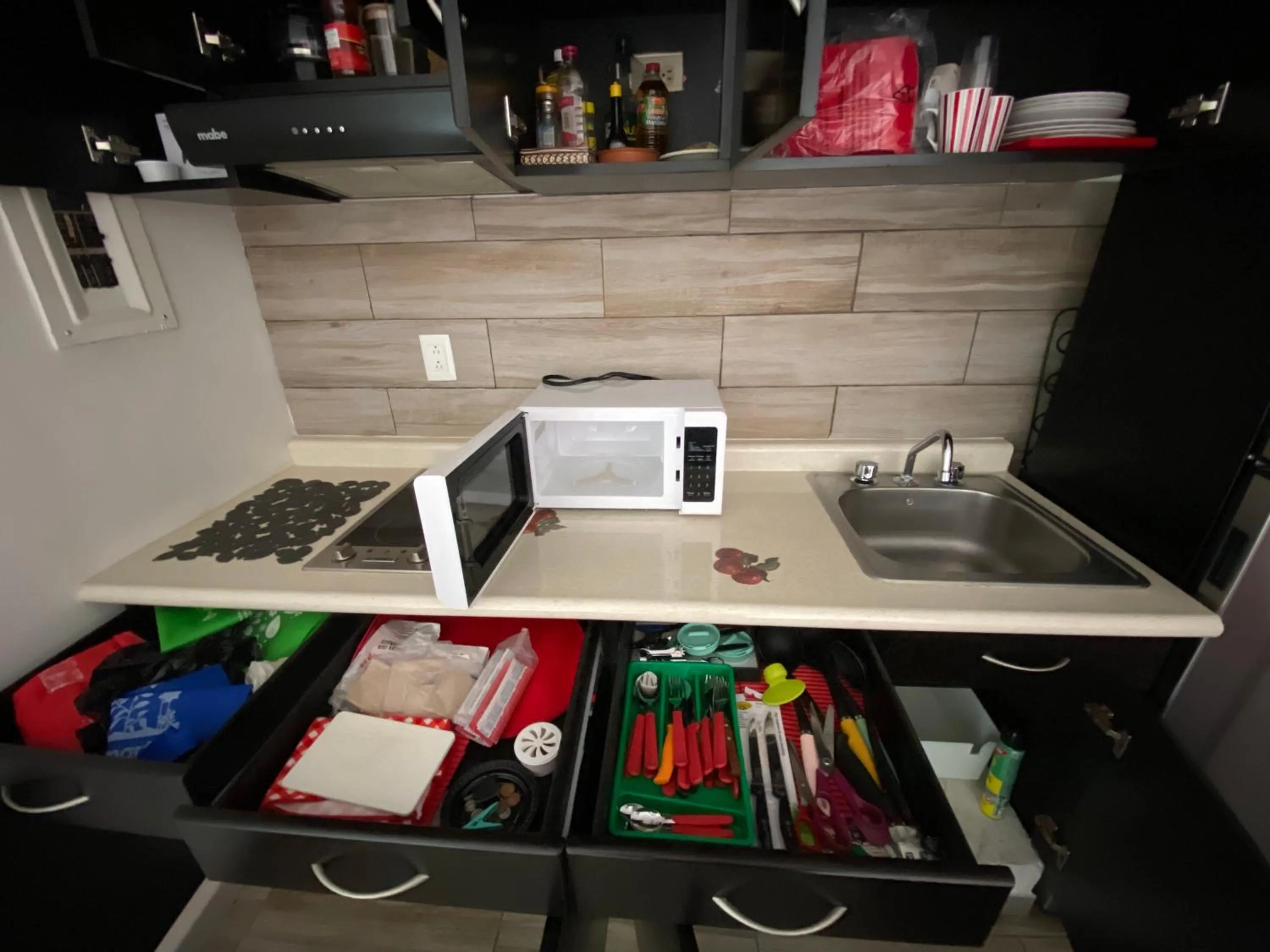 kitchen in Tropical apartment