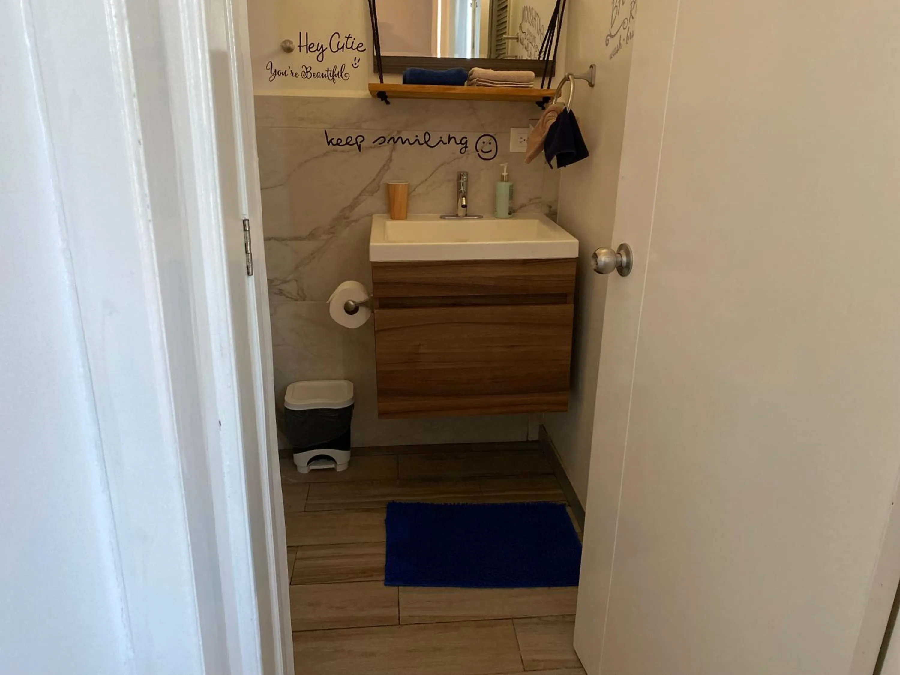 Bathroom in Tropical apartment