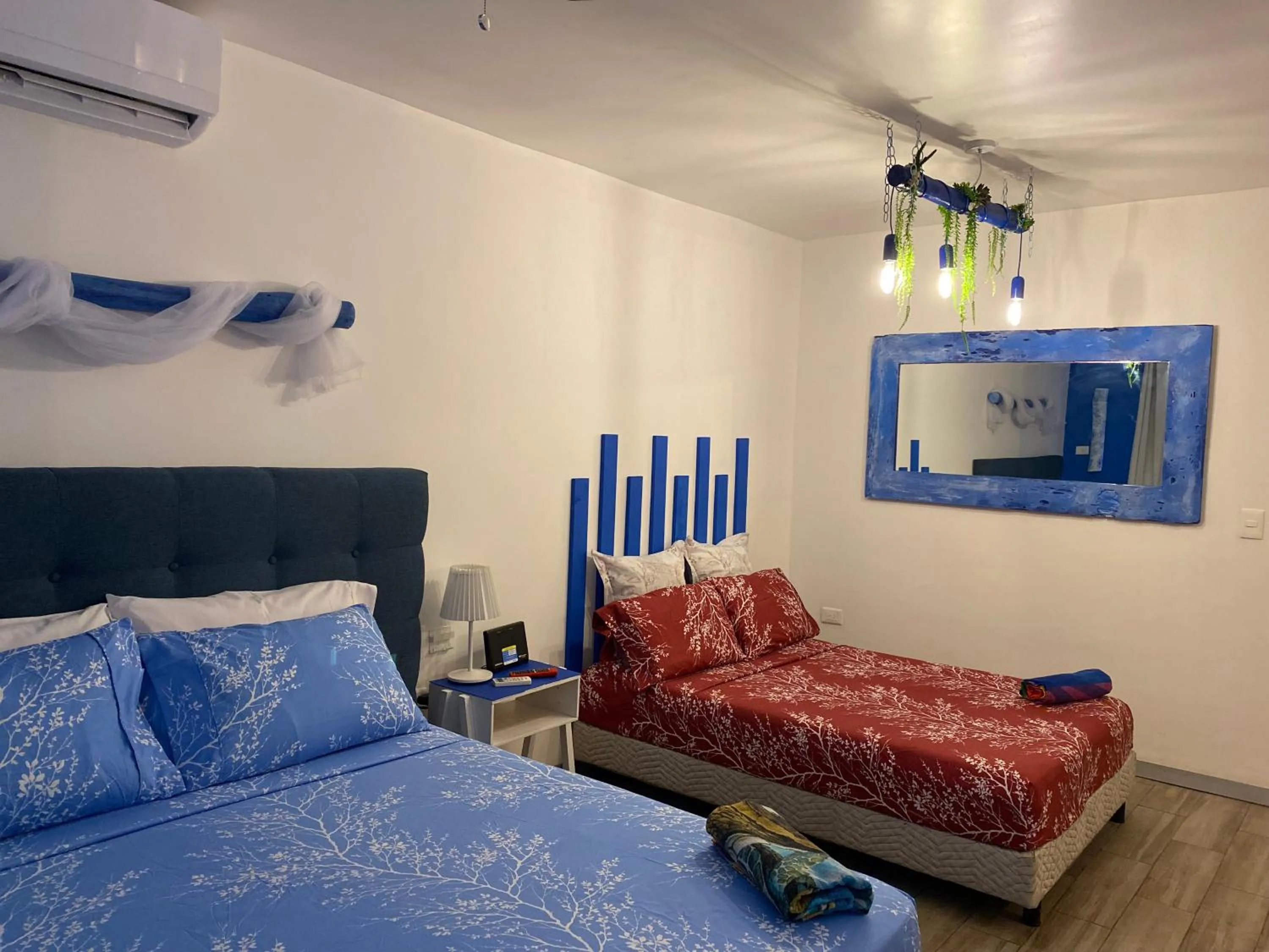 Bedroom, Bed in Tropical apartment