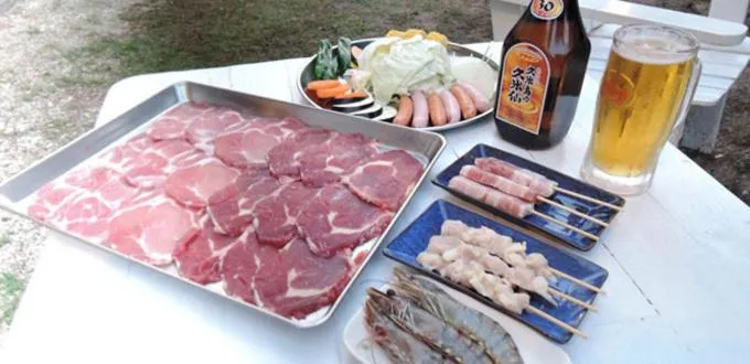 Dinner in Nangoku Lodge Booya