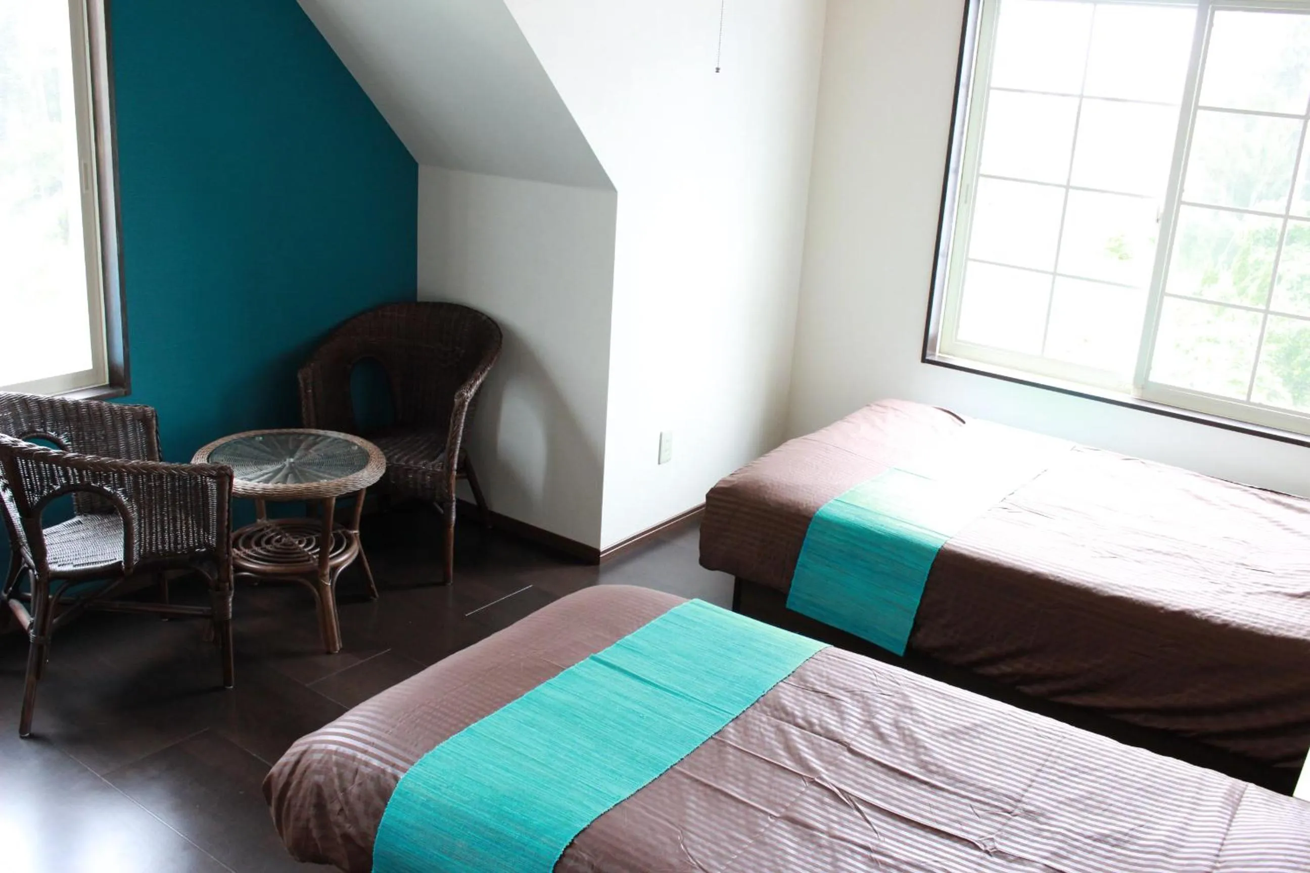 Bed in Nangoku Lodge Booya