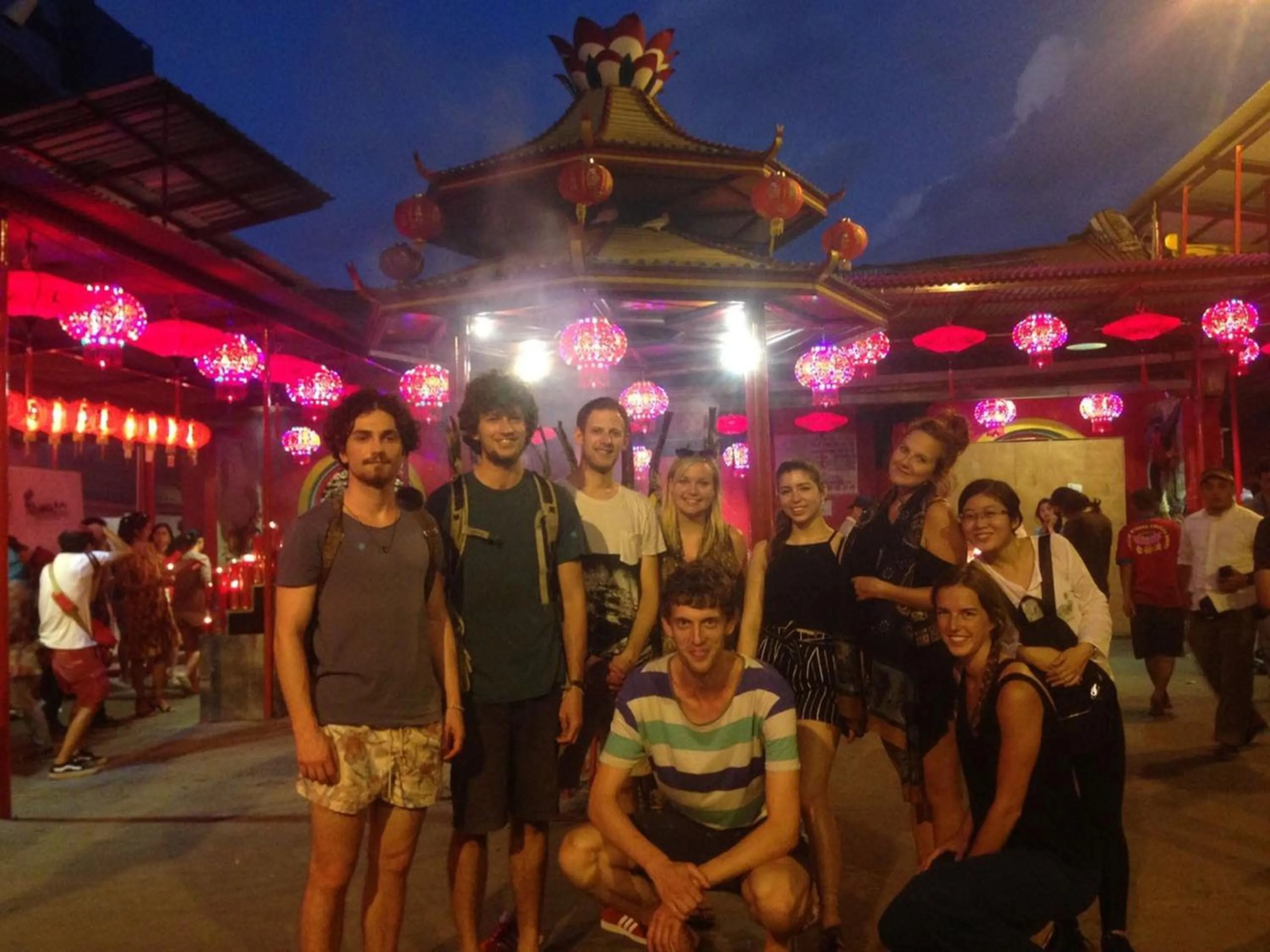 group of guests in Wonderloft Hostel Kota Tua