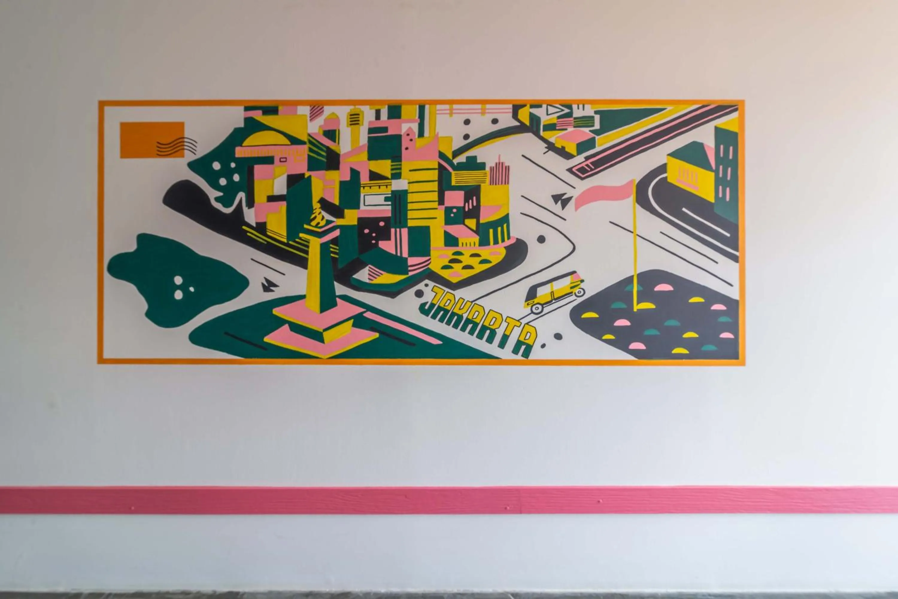 Logo/Certificate/Sign in Wonderloft Hostel Kota Tua