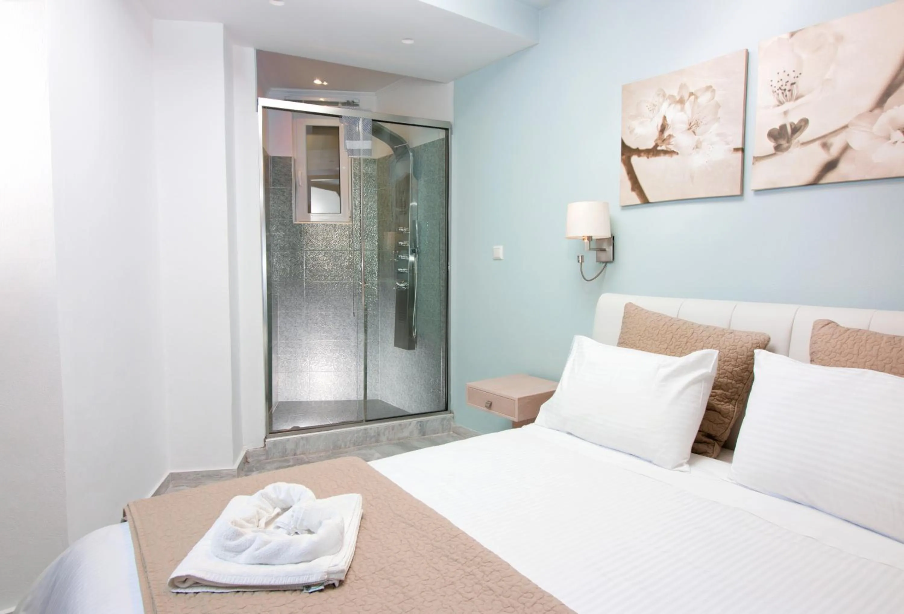 Shower, Bed in Christina Beach Hotel