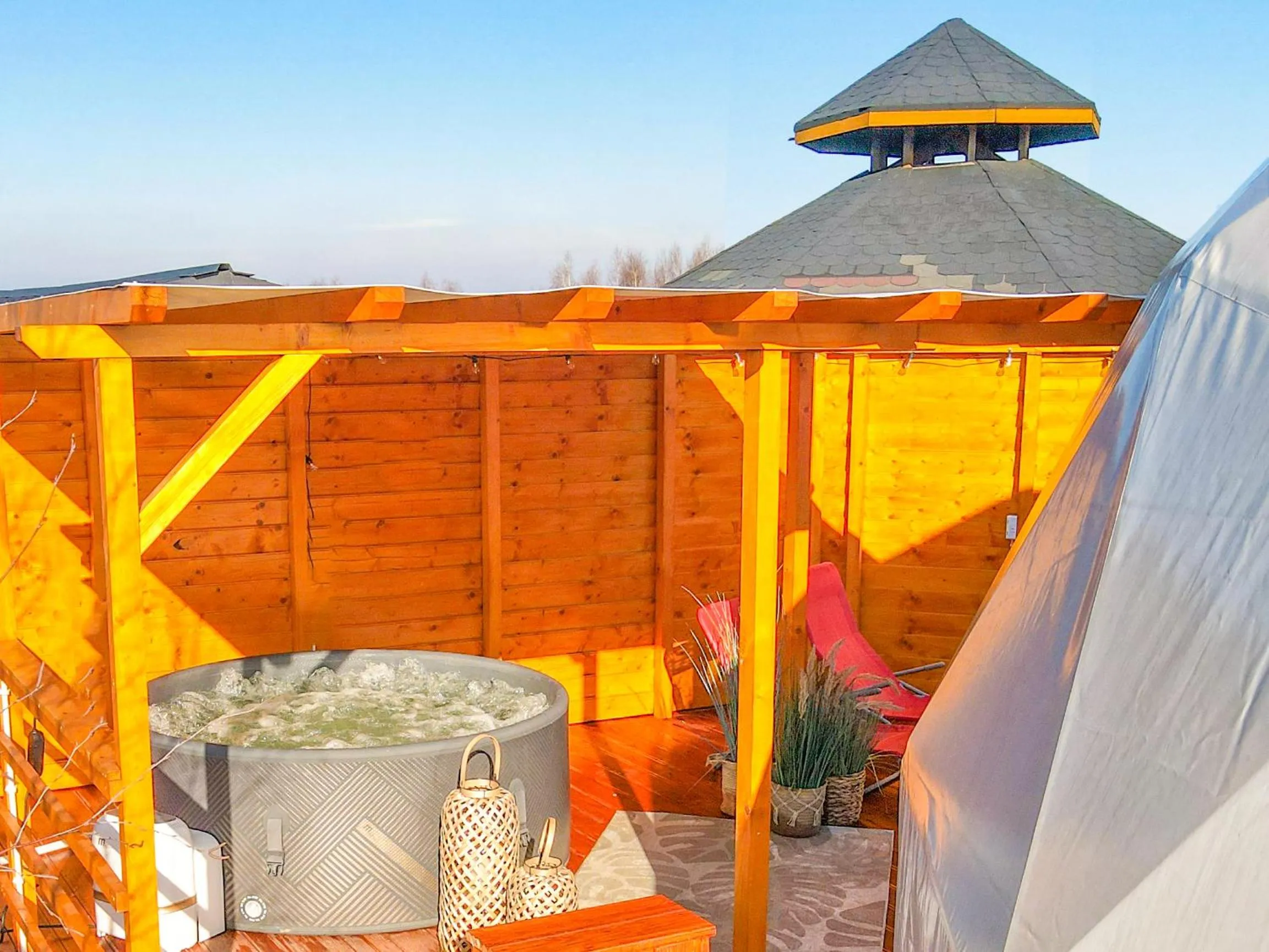 Patio in Holiday Park Zator