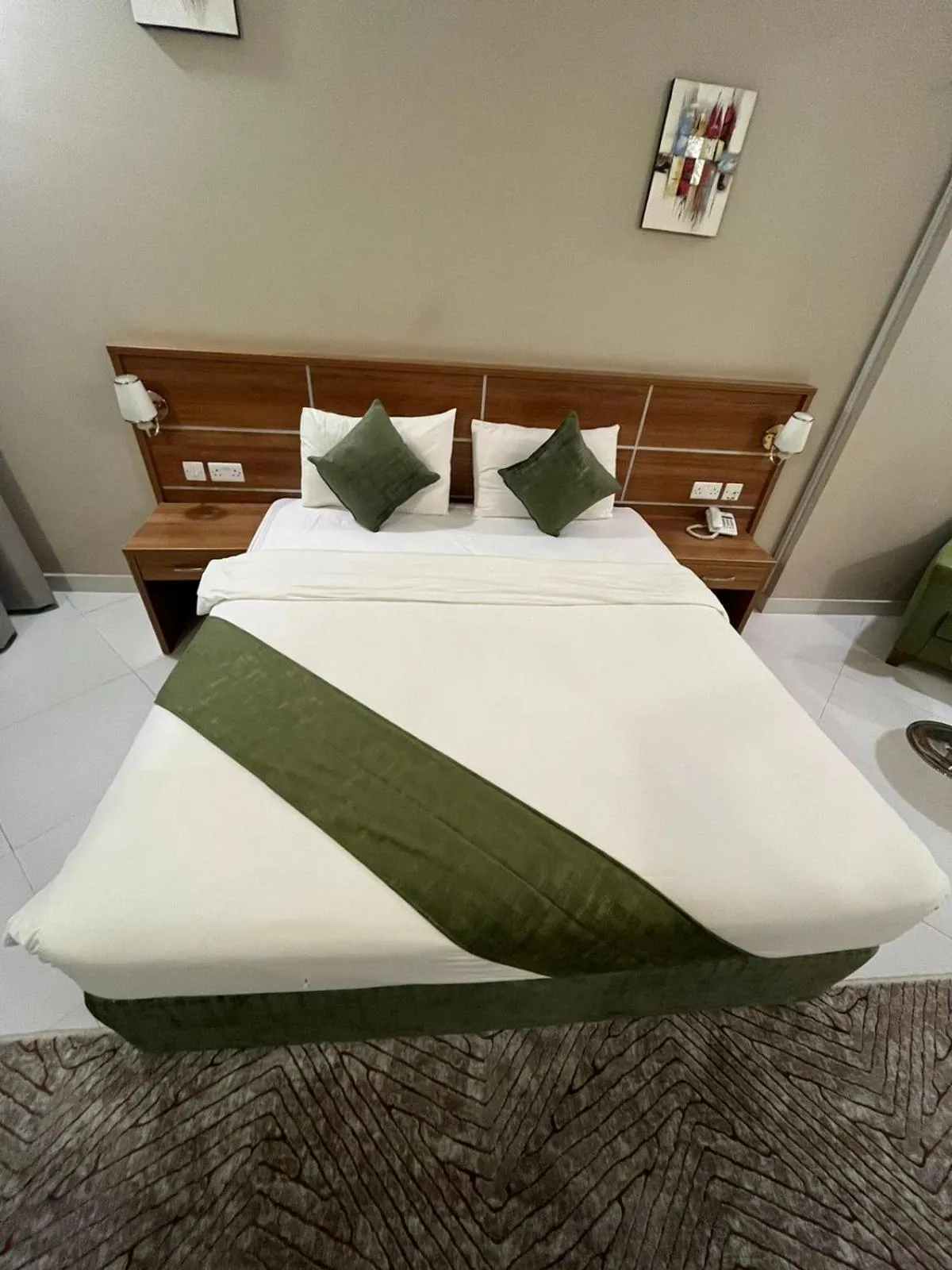 Bed in Muscat Hills Hotel