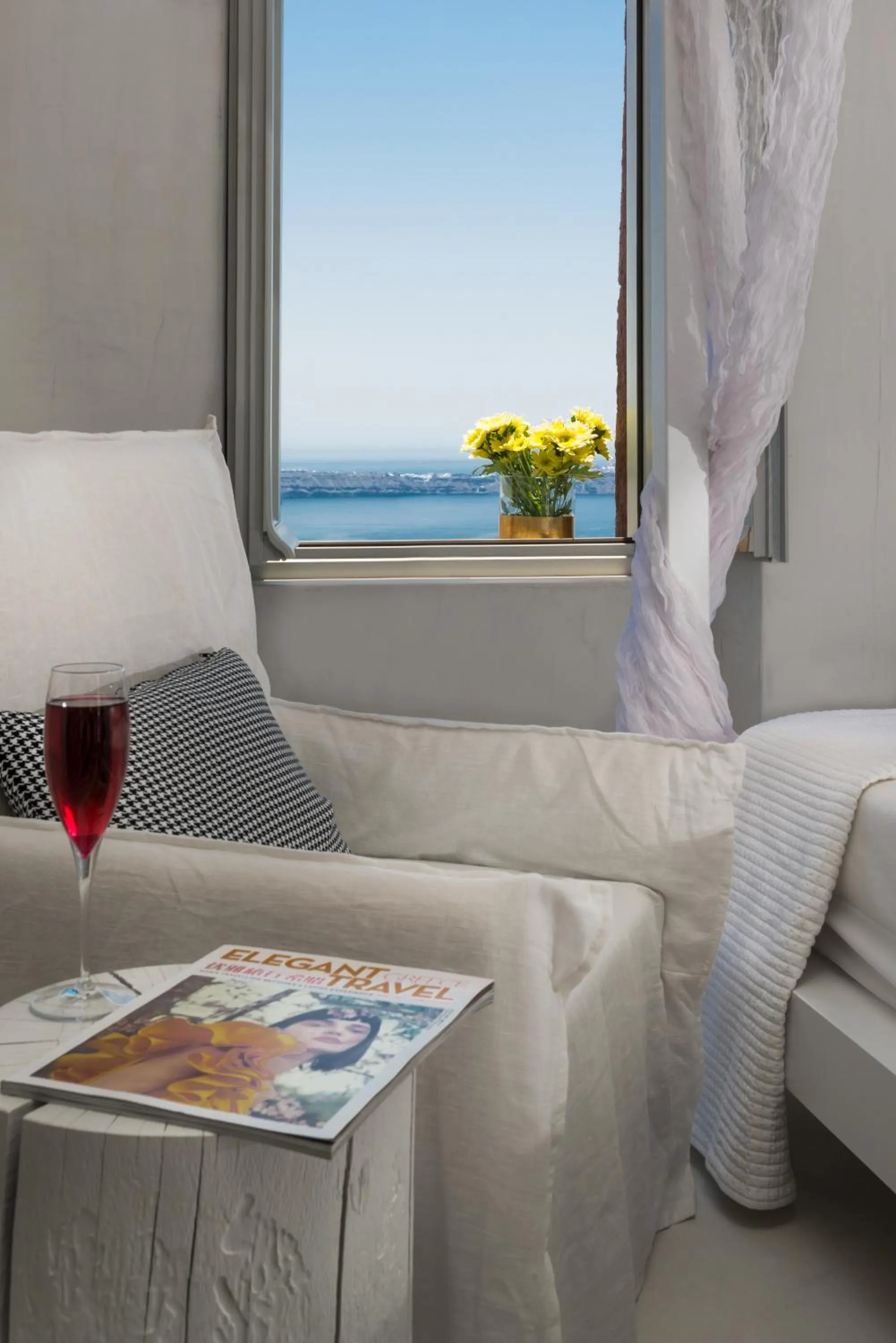 Seating area in Mythical Blue Luxury Suites