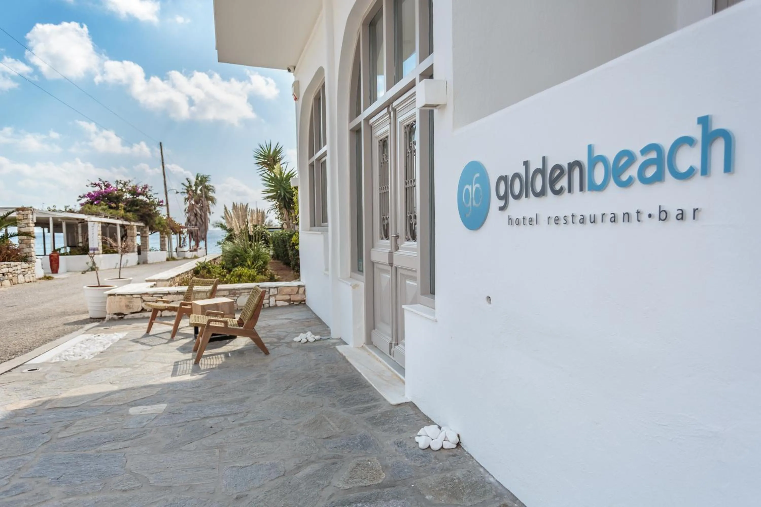 Facade/entrance in Golden Beach Hotel