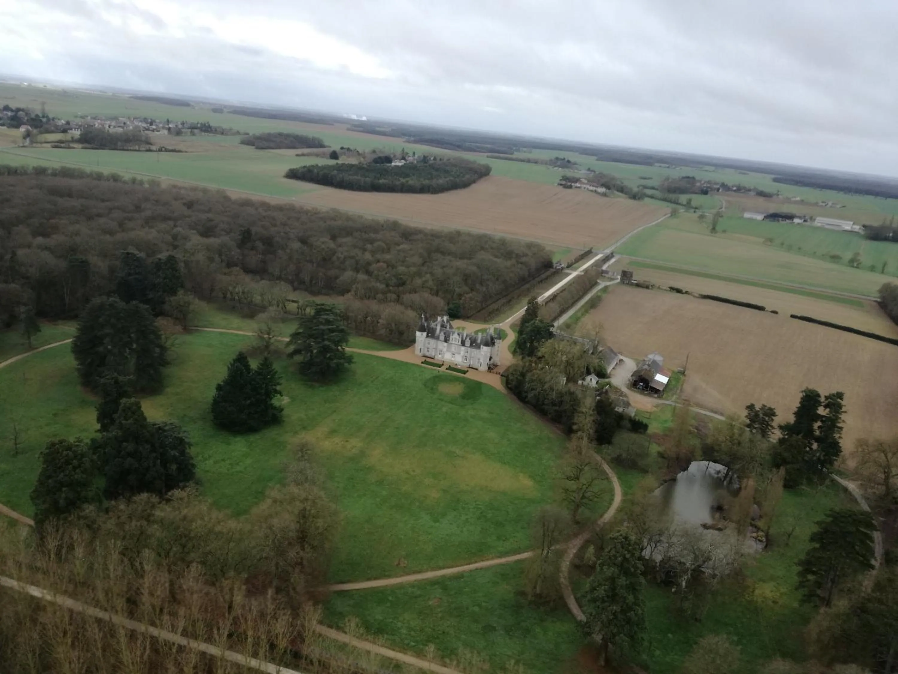 Bird's eye view in Château de Beauvais